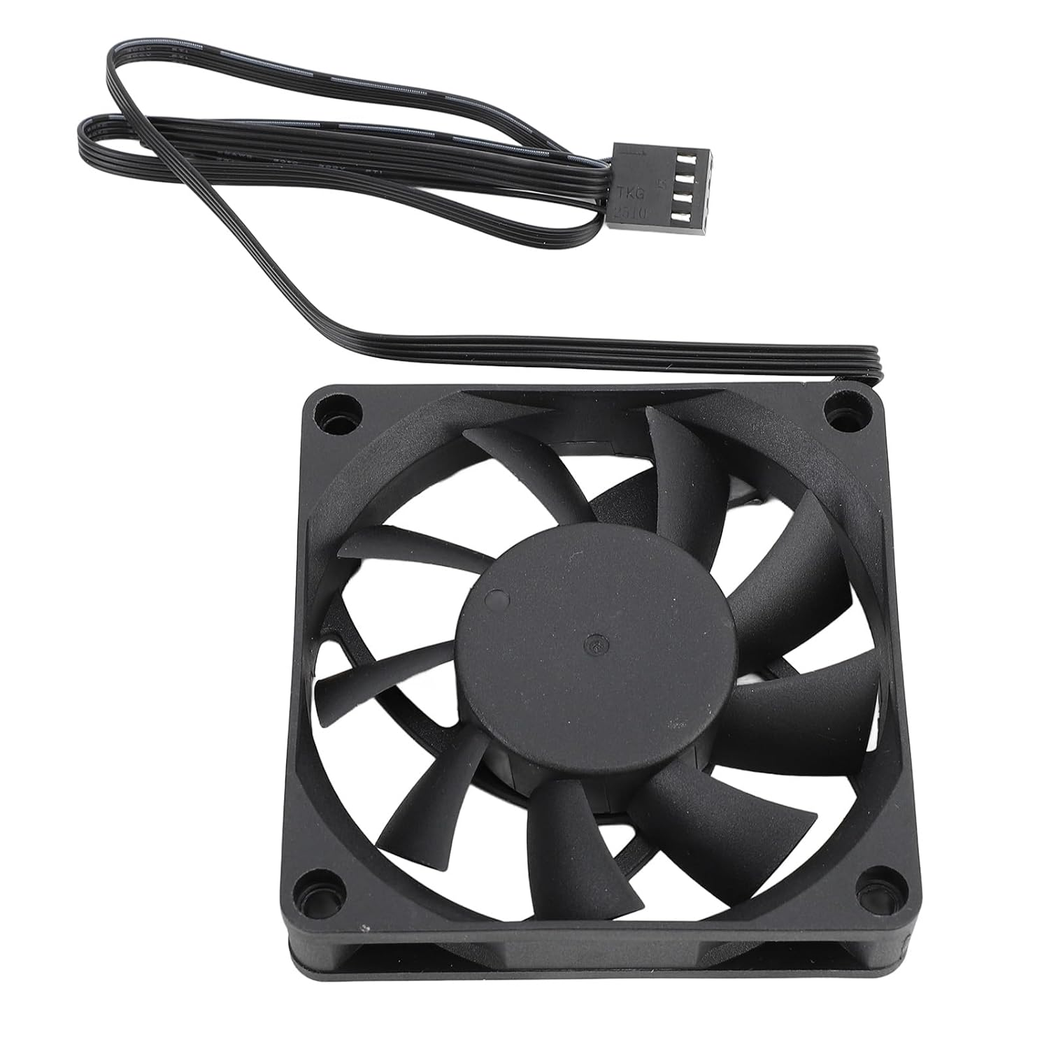 Fafeicy 70Mm PWM PC Cooling Fan, Dual Ball Bearing 4Pin Case Fan, 2500RPM Speed with Intelligent Temperature Control, Ultra Quiet Design for Computer Case image number 3