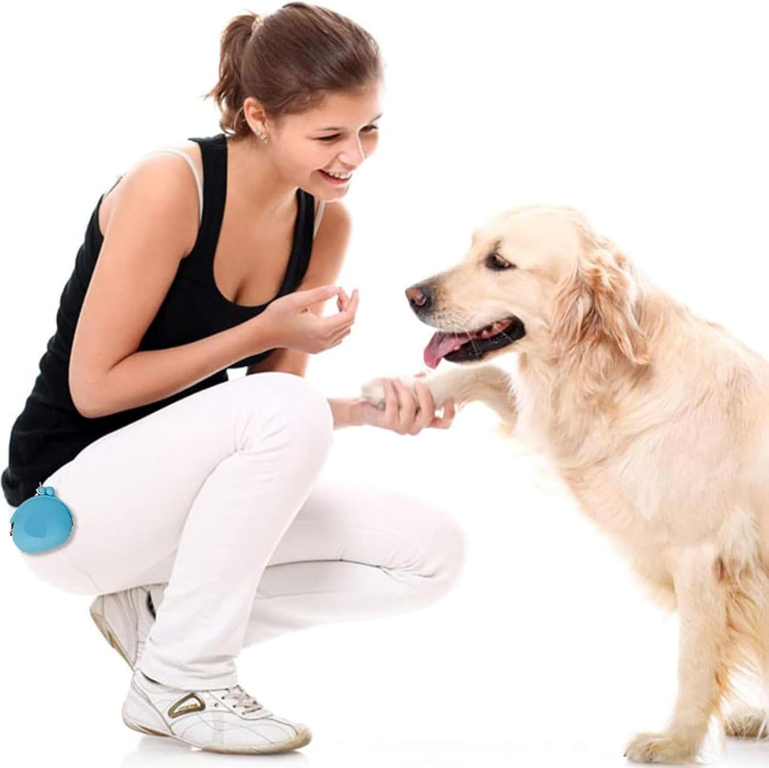 2Pack of Dog and Cat Snack Bag with Carabiner, Silicone Cat and Dog Training Bag,Reusable Dog Treat Container Dog Treat Bag Silicone Treat Pouch for Leash Key Case image number 6