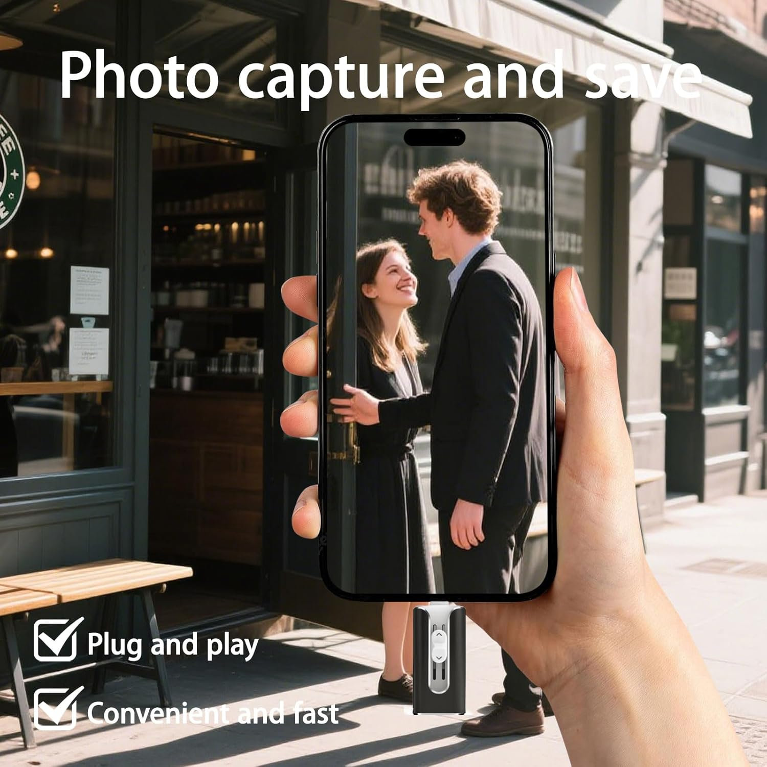 2TB Memory Phone Photo Stick,4-In-1 USB Flash Drives,Phone Flash Drive,Phone Flash Drive for Ios,Android,Pc,Ipad,More Devices(Black image number 4