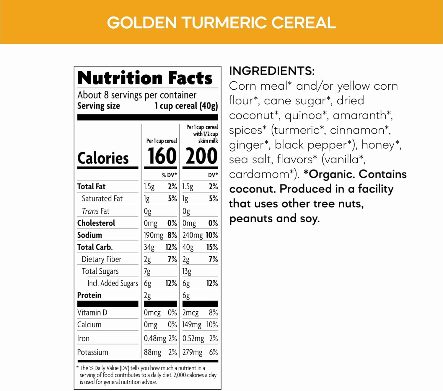 Nature`S Path Organic Golden Turmeric Cereal 300 G image number 4