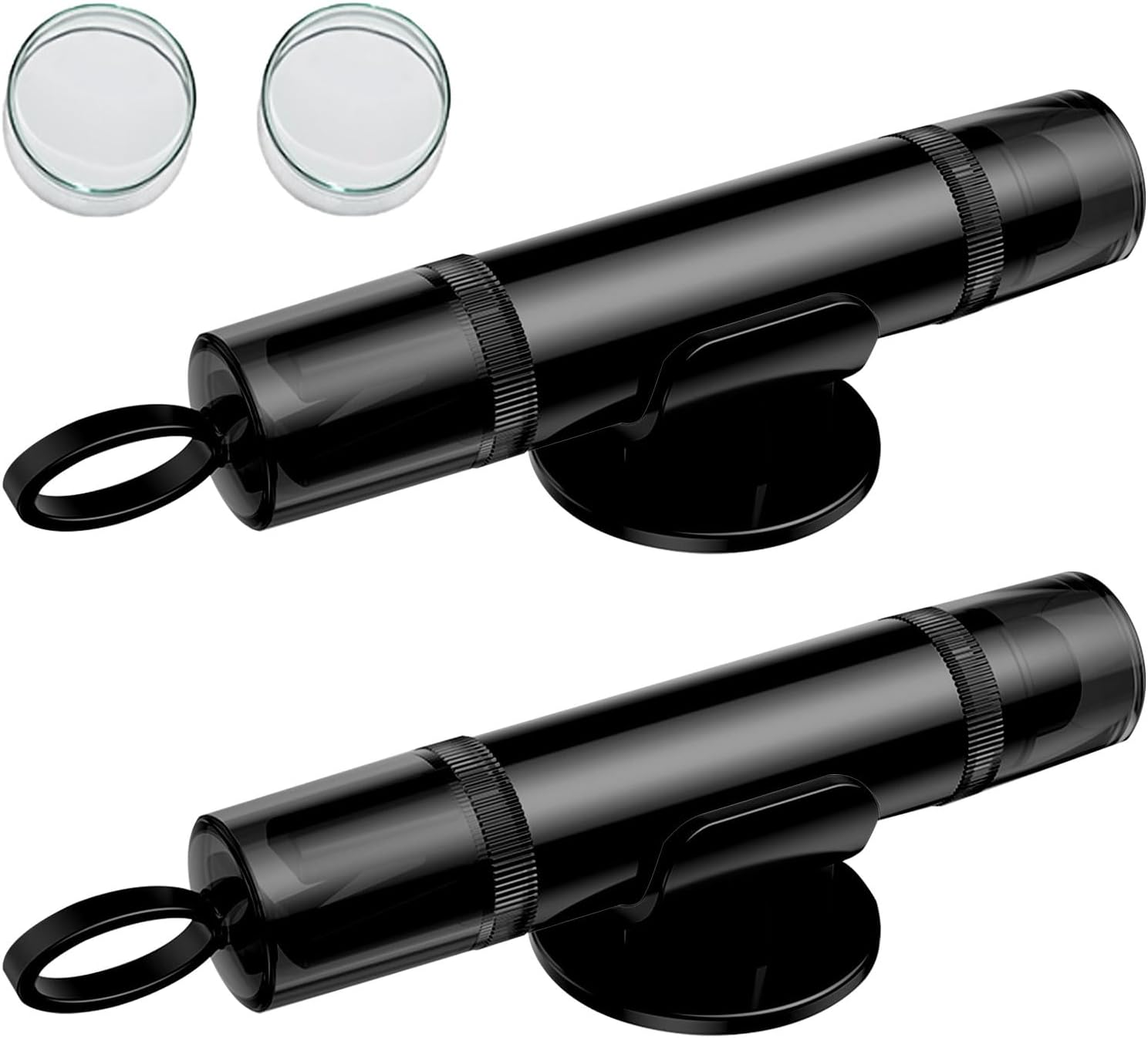 2Pcs Car Window Breaker and Seatbelt Cutter, 2-In-1 Multifunctional Auto Glass Breaker Portable Car Emergency Escape Tool with Clip for Automotive Accidents and Underwater Safety (Black)