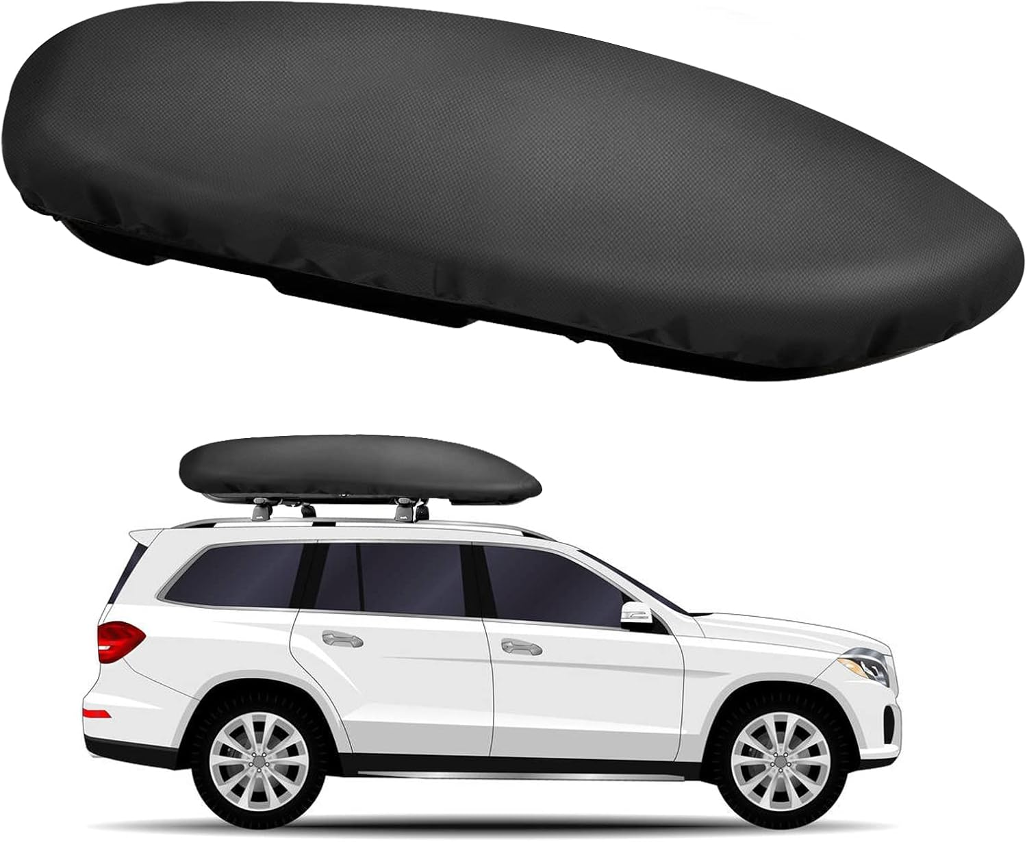 Roof Box Protective Cover, Roof Boxes Cover, Better Protection for Roof Boxes, Car Protective Cover, Box Lid Protective Cover (L 215 X W 92 X H 44 Cm) image number 2