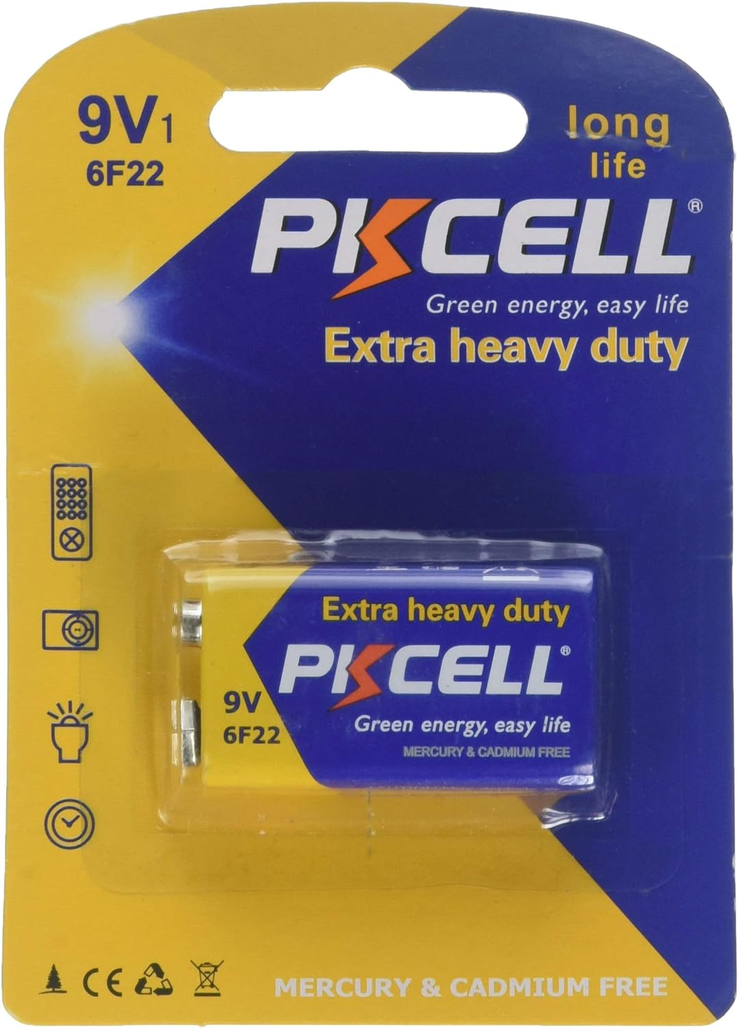 9V Batteries Model 6F22 Count Pcs (1) image number 1