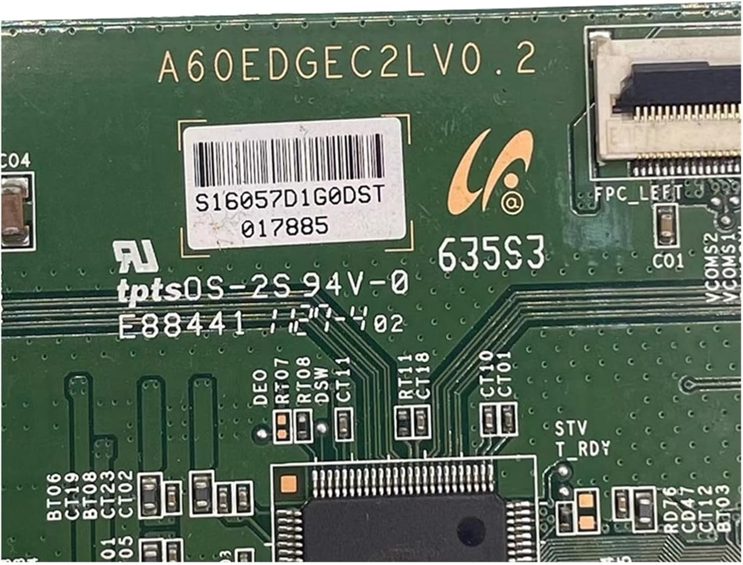 T-Con Board A60EDGEC2LV0.2 for LED46MS92DC Electronic Circuit Logic Board A60EDGEC2LV0.2 T-Rev T-Con TV Parts Tcon Board image number 2
