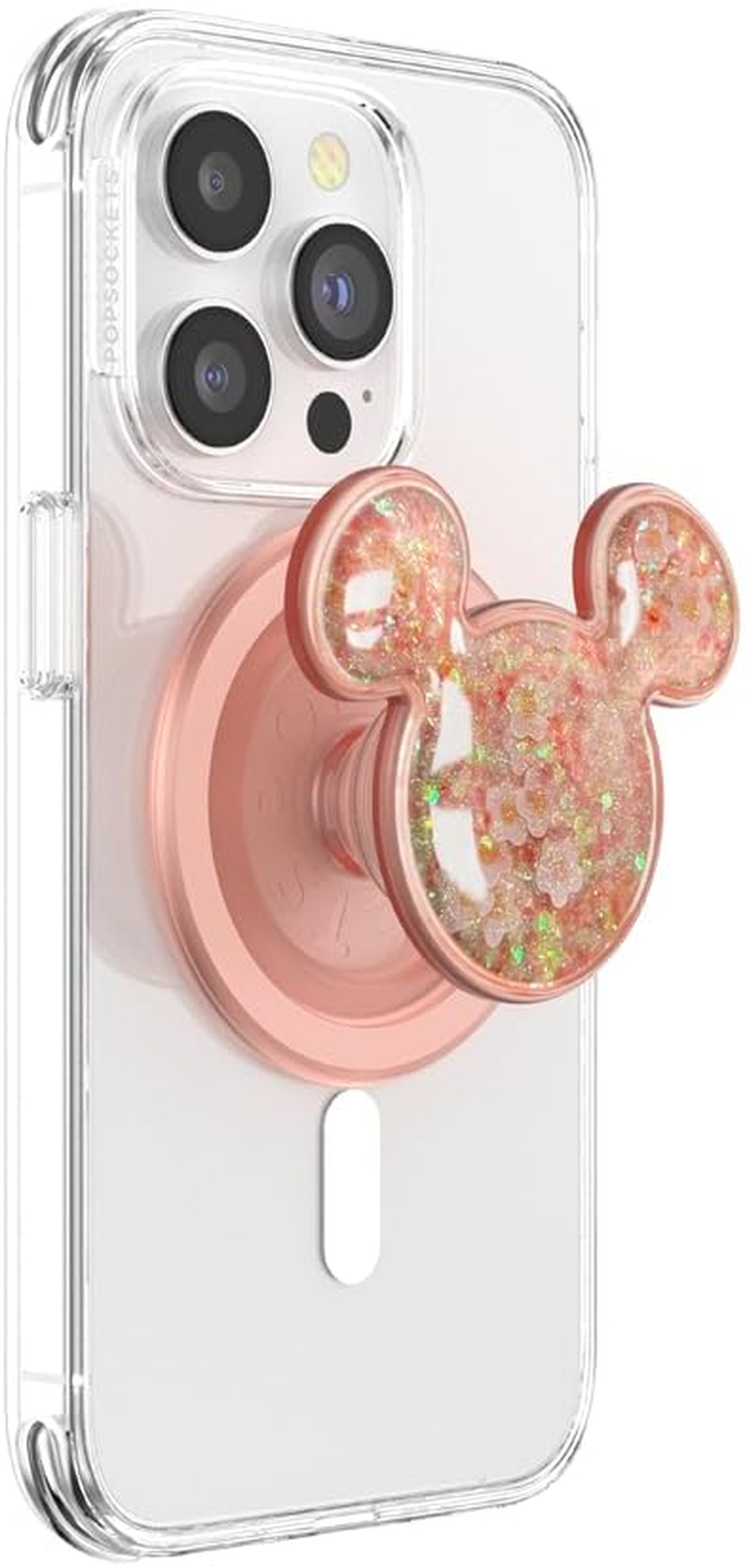 Popsockets round Phone Grip Compatible with Magsafe, Adapter Ring Included, Phone Holder, Wireless Charging Compatible, Disney - Enamel Minnie Daisy SNIFF