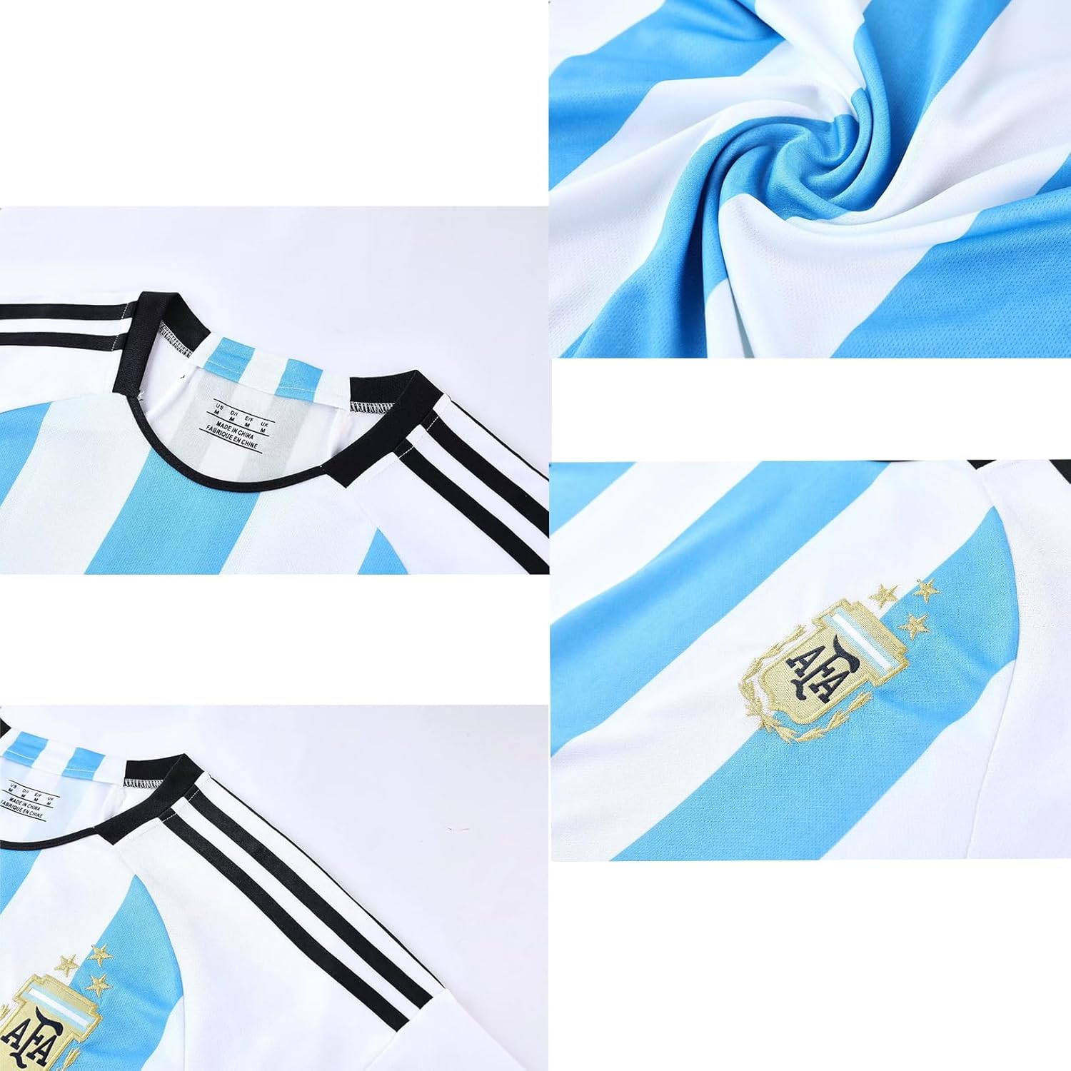 Soccer Jersey Kids,Soccer Jersey for Youth, Football Sportswear Uniforms Suit with Socks, Fans Gift T-Shirt，Messi Club Unisex Jersey (Big & Tall, Pink, 11-13 Years) image number 4