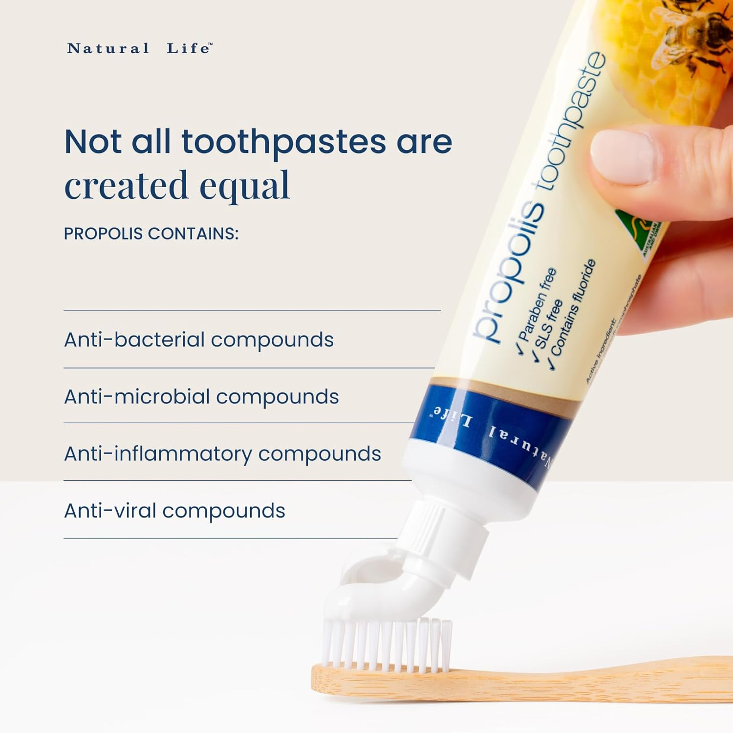 Natural Life Propolis Toothpaste Family Pack (4-Pack) image number 5