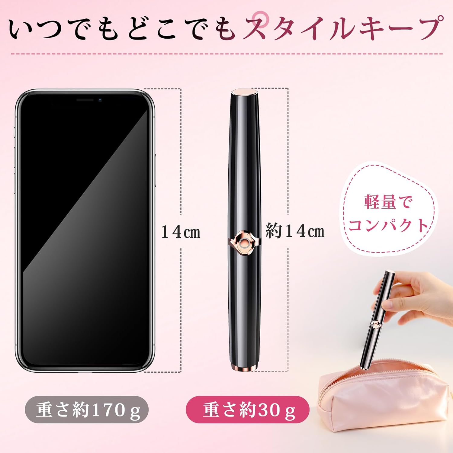 Iitrust Hot Viewer, 2-In-1 USB Rechargeable, Eyelash Viewer, Pinch Type, Eyelash Curler, Eyelashes, Face Care, 3 Temperature Adjustment, 10 Seconds Rapid Preheating, Automatic Power Off, Temperature