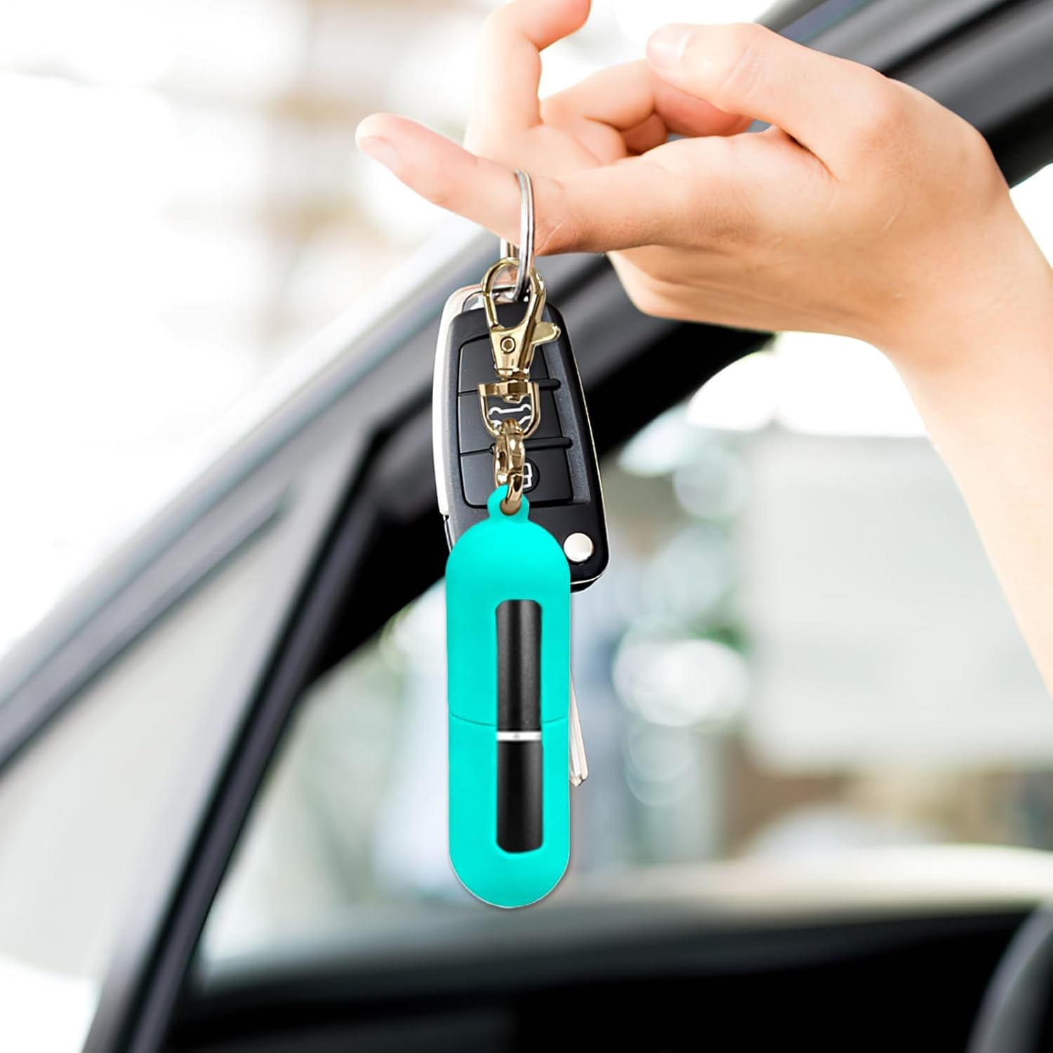 G&eacute;n&eacute;rique Silicone Carrier Accessory, Compact Key Ring Organizer, Lightweight Protective Tube for Cosmetics, Handbags, Exercise, Office Desks, Errands, Walking, Everyday Mobility - Hot Pink image number 7