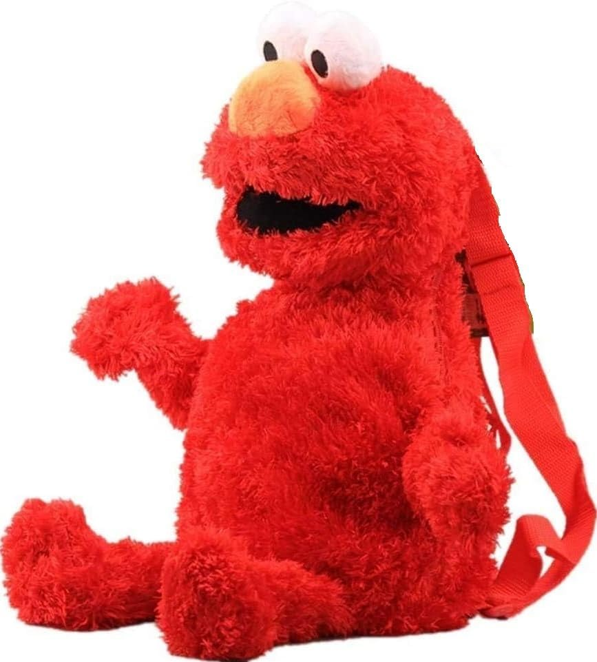 MASINIES Plush Backpack Street Schoolbag Cartoon Frog Cookie Bird Stuffed Backpack 18 Inch