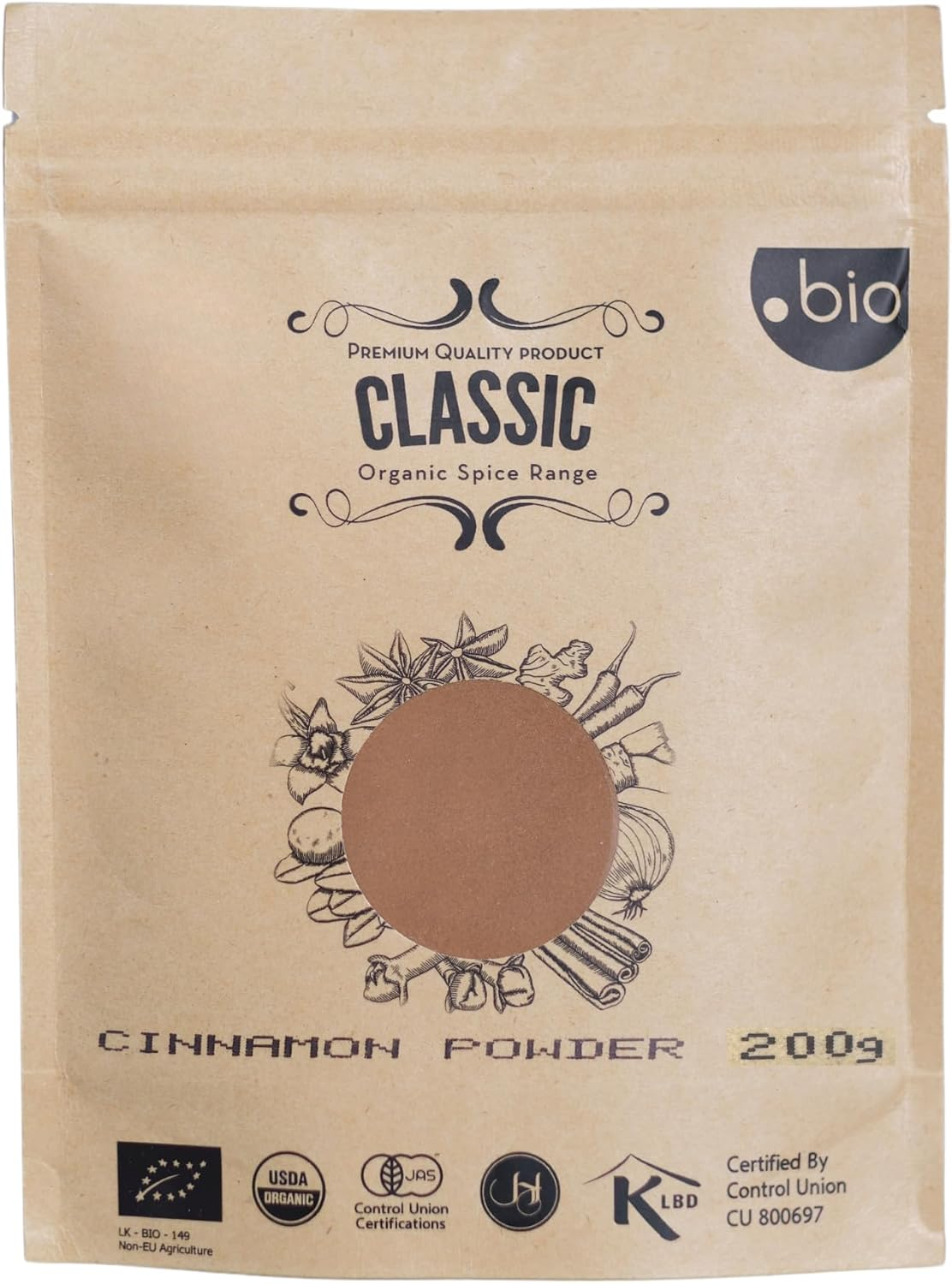 Generic Organic Ceylon Cinnamon Powder | Product of Sri Lanka | 200G | USDA Certified | Premium Ceylon Cinnamon Powder image number 1