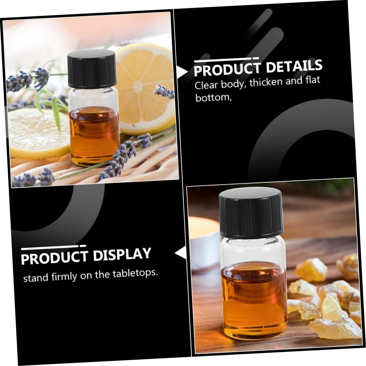 15Ml Glass Sample Bottles with Screw Caps 30Pcs Flat Bottom Vials for Lab Testing and Essential Oil Containers image number 1