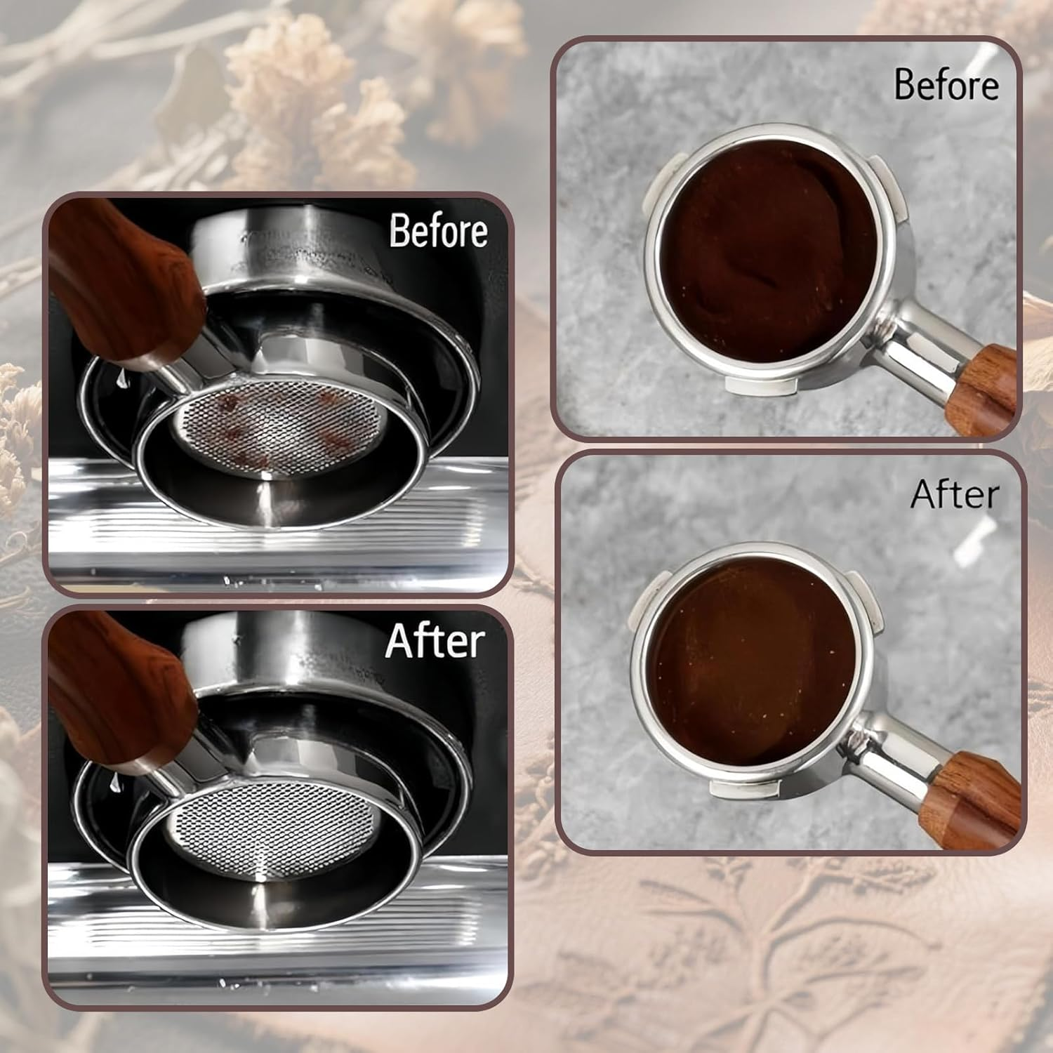 Tzylomirx 2Pcs 53Mm Puck Screen - 1.7Mm Thickness 150&Mu;m, Compatible with Coffee Machines, 316 Stainless Steel Coffee Filter for Espresso, 53Mm Portafilter Filter Basket image number 3