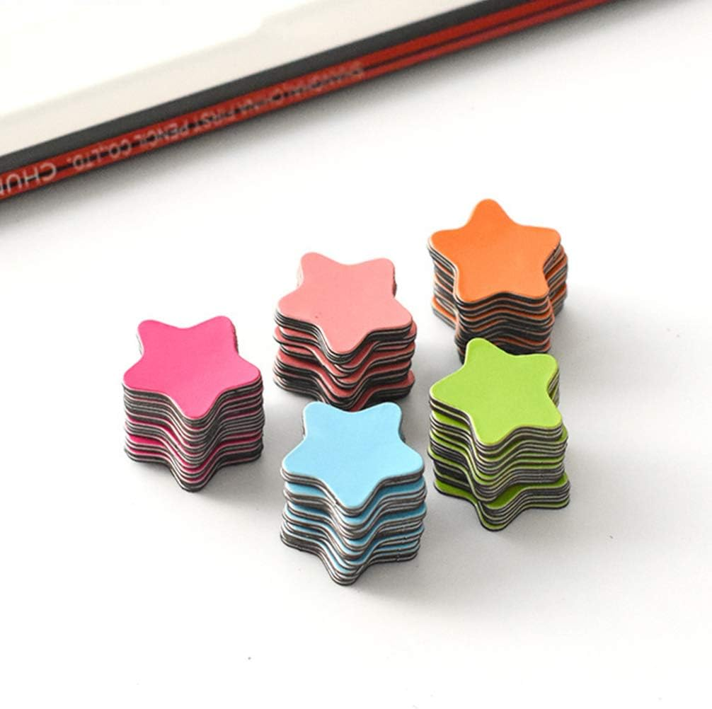 Kisangel Letter Stickers 120Pcs 2Cm Star Refrigerator Magnets Small Reward Magnets Classroom Board Magnets for Office Kitchen Refrigerator Whiteboard Magnet Set image number 1