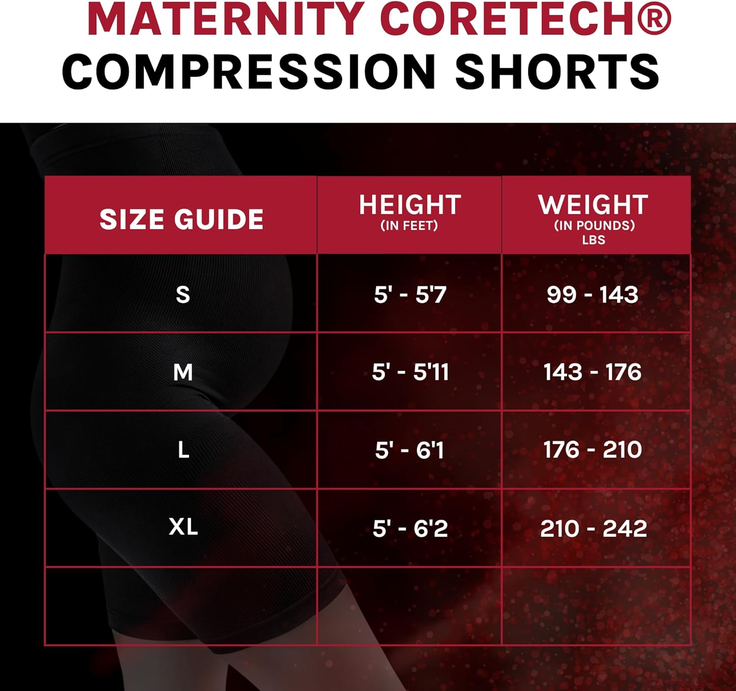 SUPACORE Coretech Pregnancy Shorts Maternity Belly Support Maternity Compression Shorts for Pregnant Women Seamless Shapewear image number 6