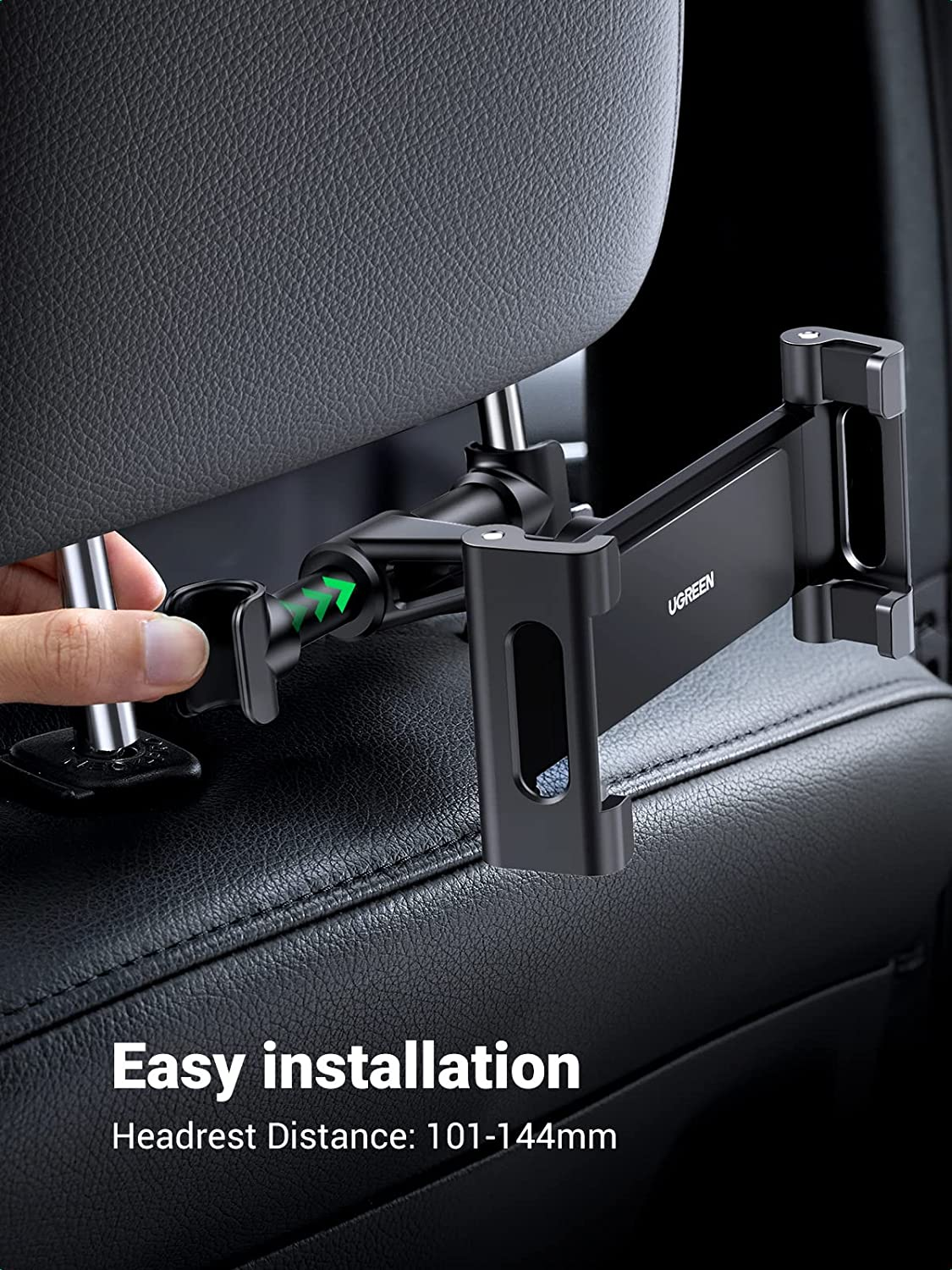 UGREEN Car Headrest Mount Back Seat Tablet Phone Holder Rear Bracket Cradle for Iphone 17 Pro Max, Ipad Mini Pro Air, Galaxy Tab, and More 4.7-12.9'' Devices image number 4
