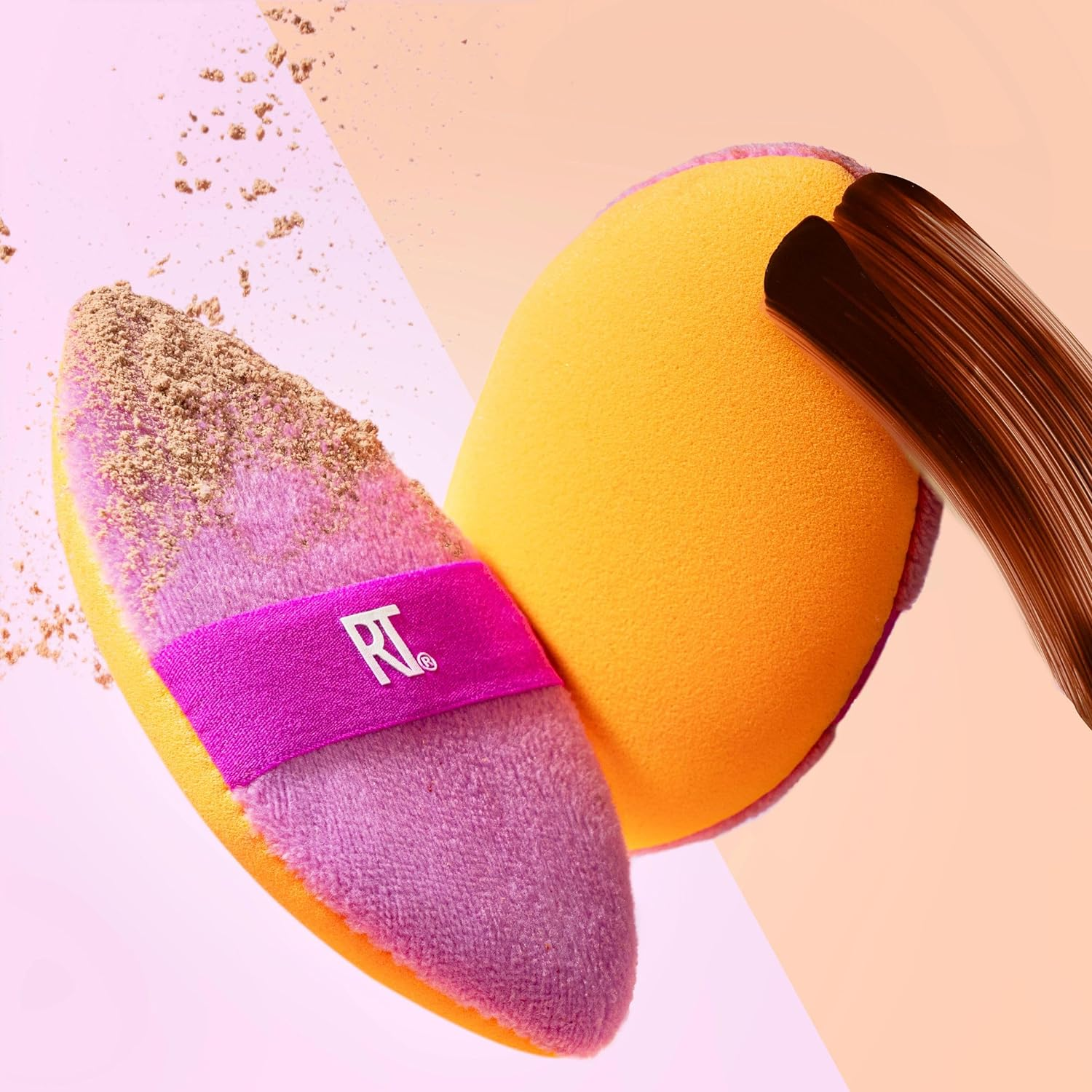 Real Techniques Real Techniques Miricle 2 in 1 Powder Puff (Pack of 2) image number 5