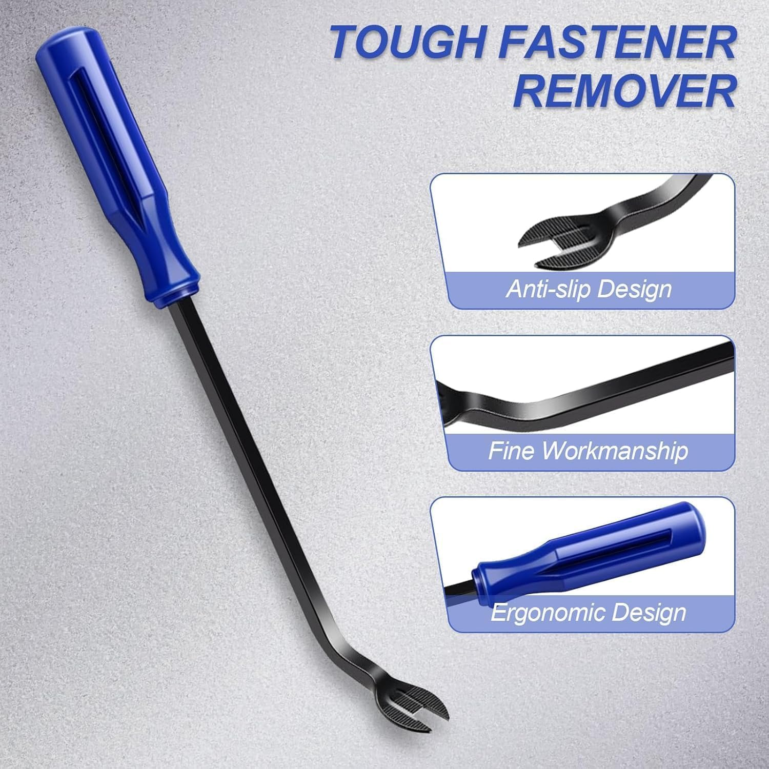 Professional Car Trim Removal Tool Kit, 12-Piece Upholstery Pry Tool Set for Door Panel & Audio Stereo Removal, Fastener Clip Pliers for Auto Detailing & Repair, No-Scratch Nylon Car Clip Remover image number 1