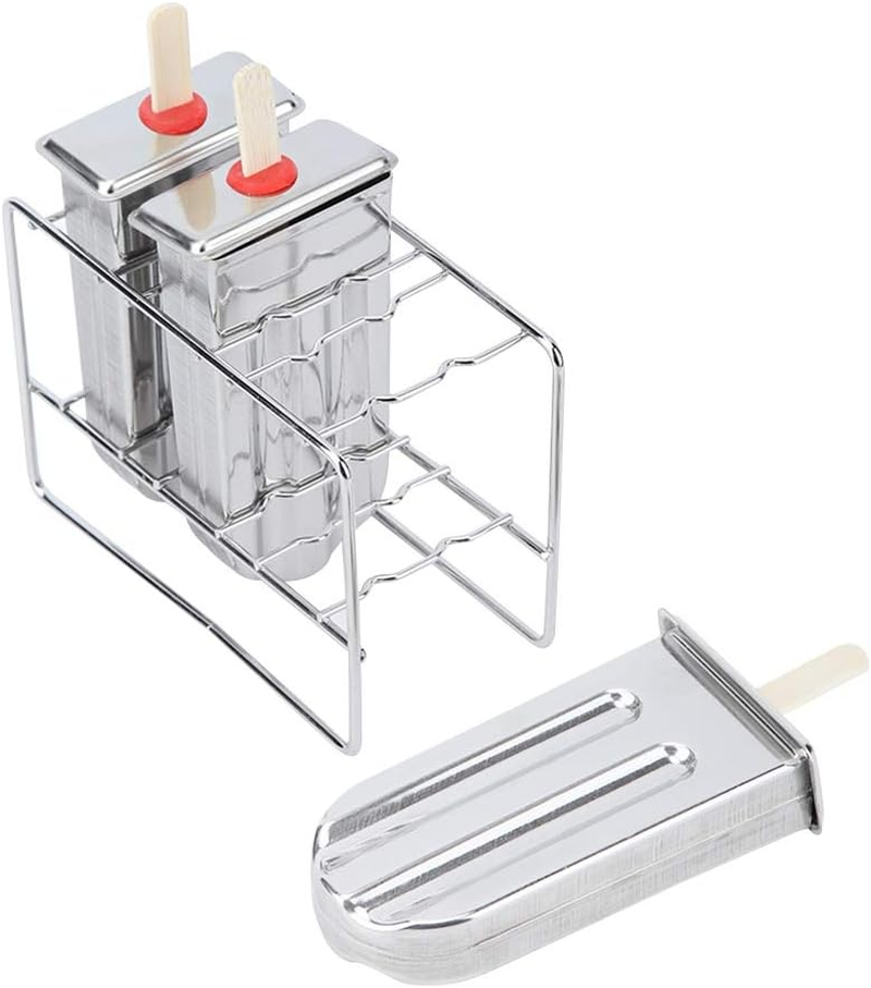 Ice Cream Mold, 304 Stainless Steel round Head Stainless Steel Popsicle Mold, Homemade Ice Creams for DIY Ice Cream Ice Pop Maker Kids