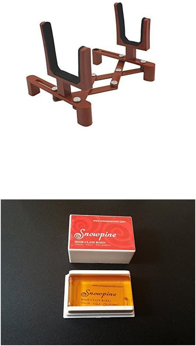 Musical Instrument Stand with Bow Holder for Violin Stand, Portable, Adjustable and Foldable image number 6