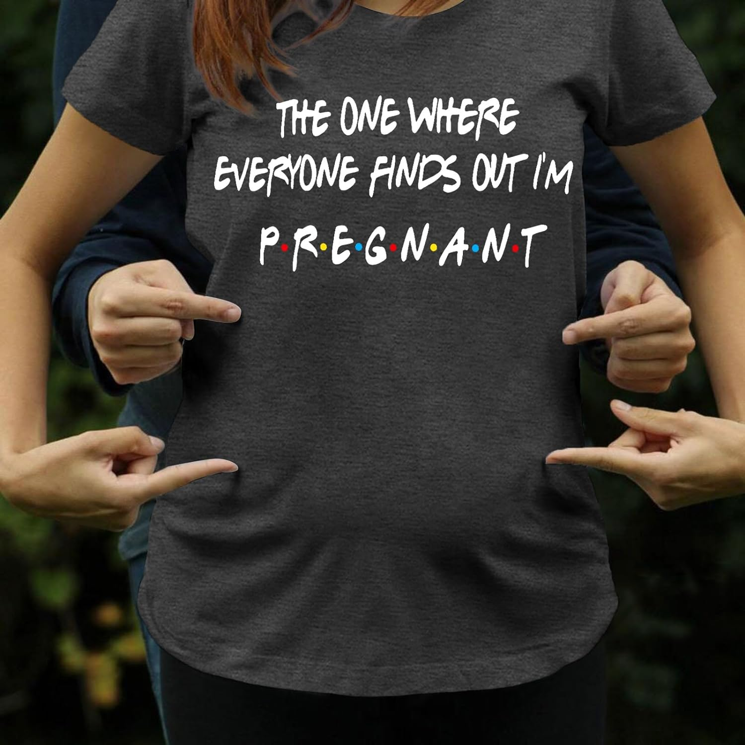 Pregnancy Announcement Shirts Women I'M Pregant T-Shirt Pregnant Mom T Shirt Funny Maternity Letter Print Tees image number 7