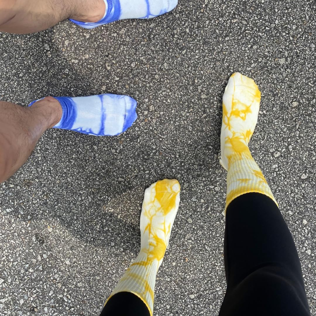 Balanced Studio | Pilates Yoga Anti-Slip Grip Socks for Unisex, Men, Women, Yellow, One Size