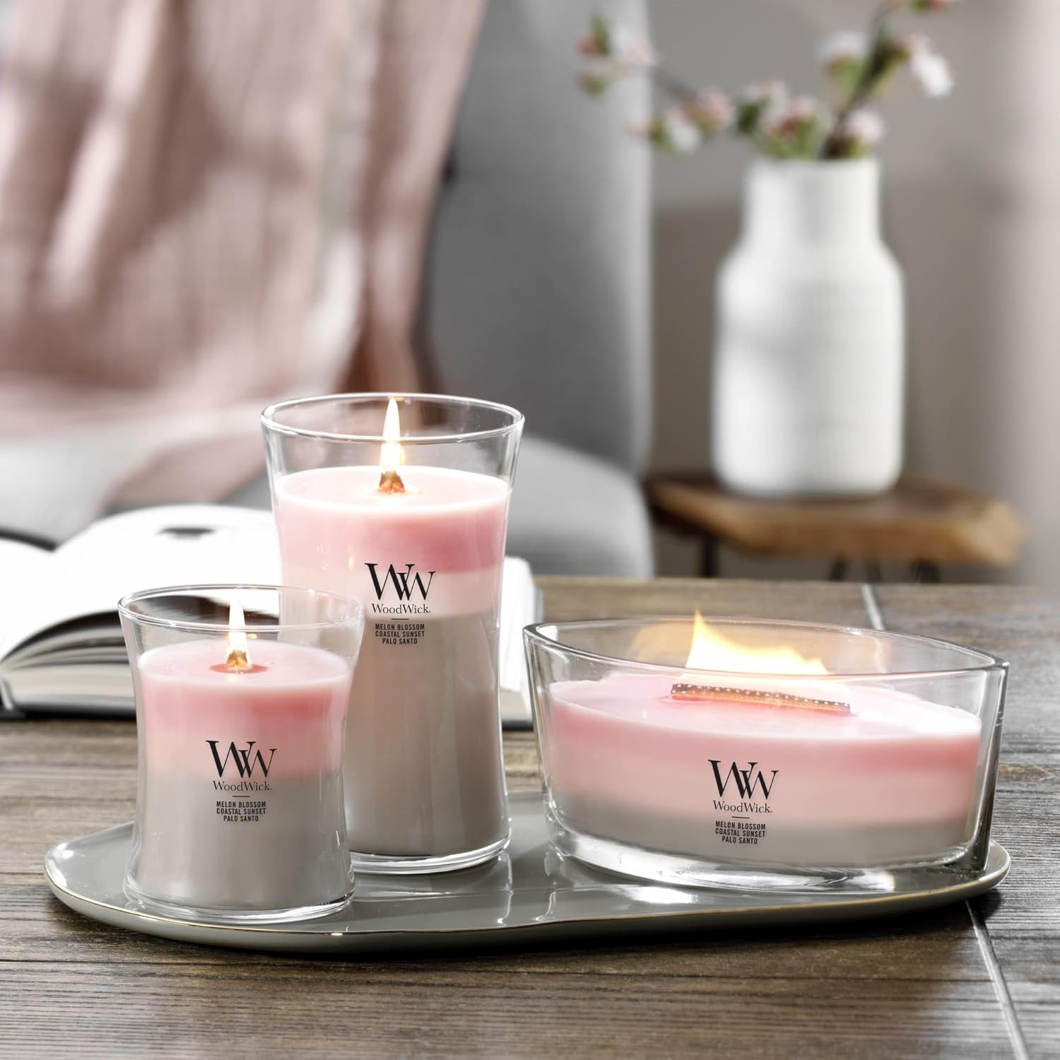 Woodwick Shoreline Trilogy Jar Candle, Medium image number 1