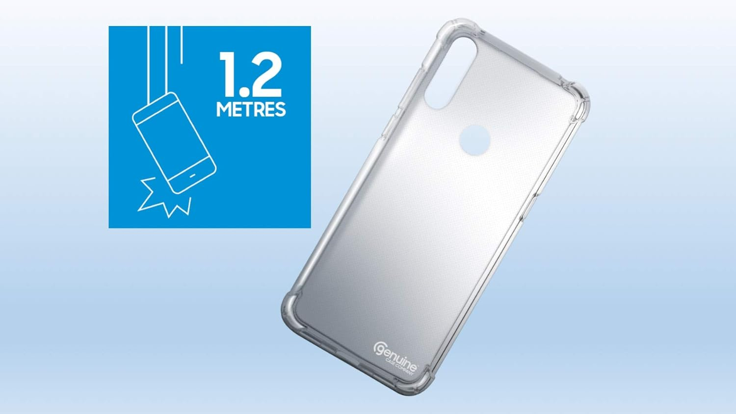 Alcatel 1B Shockproof Clear Transparent Phone Case image number 1