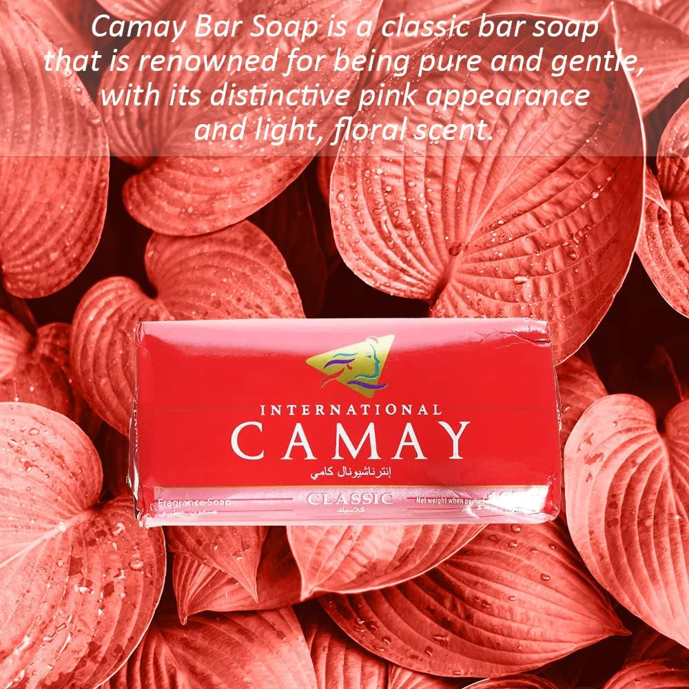 Camay Soap 12-Pack, Pink Classic Softly Scented Beauty Bar, 3 Bars, 4.0 Oz. Each, Total of 12 Bars image number 5