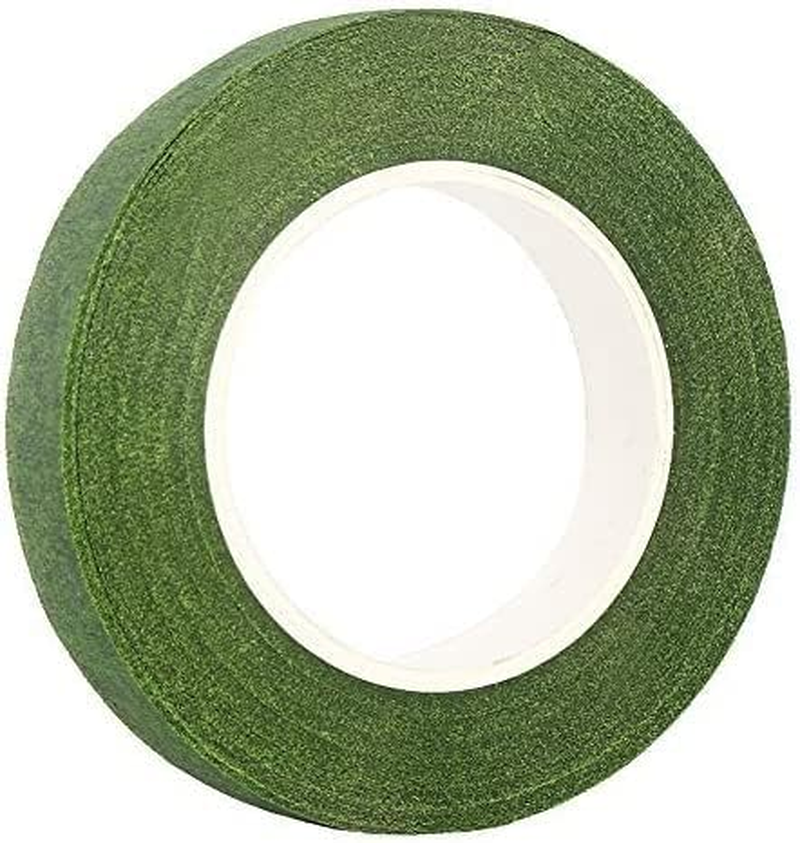 DECORA 1/2" Wide Dark Green Floral Tapes for Bouquet Stem Wrapping and Floral Crafts