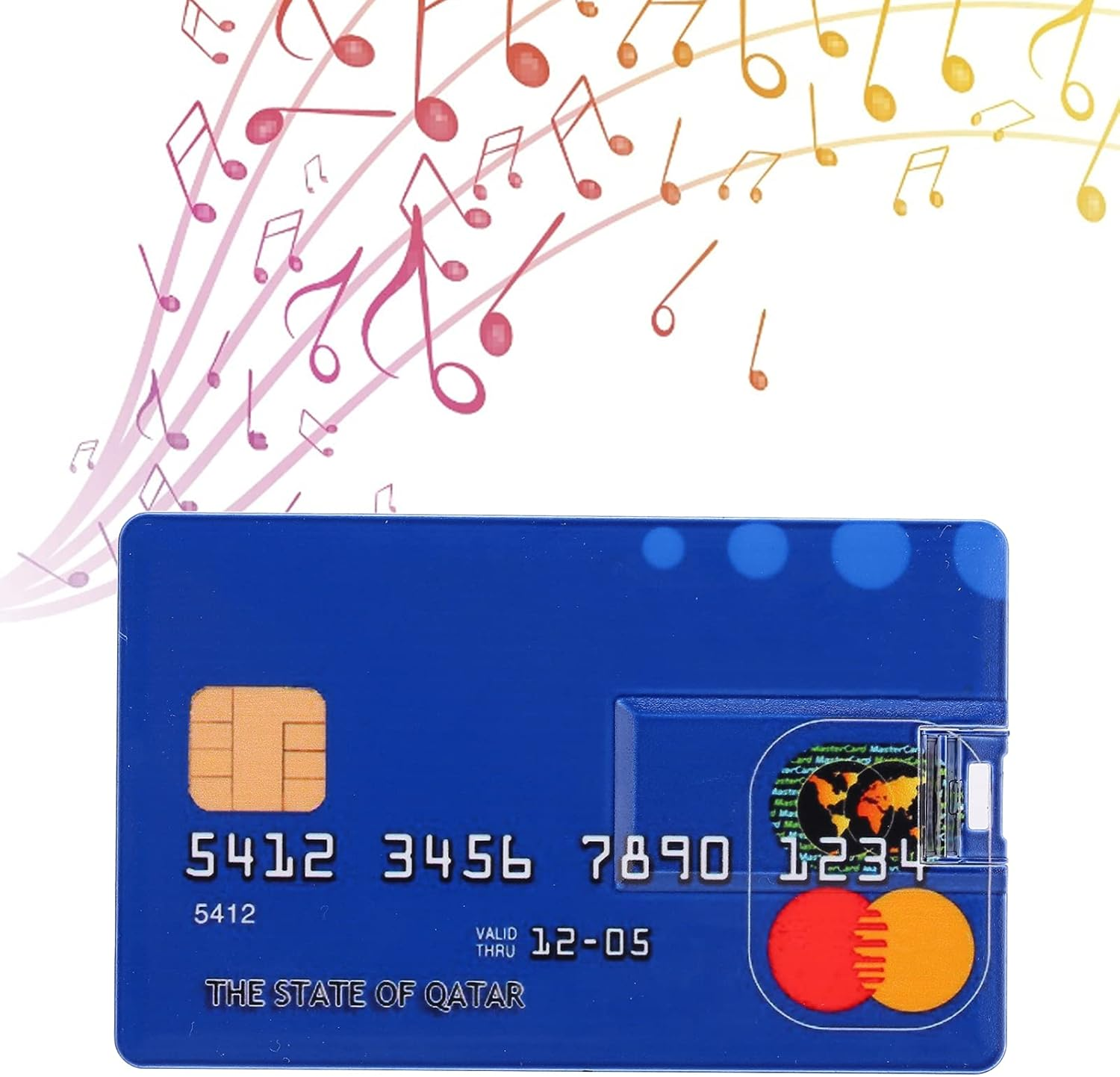 USB Flash Drive, 32GB Credit Bank Card Shape Flash Drive U Disk Thumb, for Data Storage and Transfer image number 3