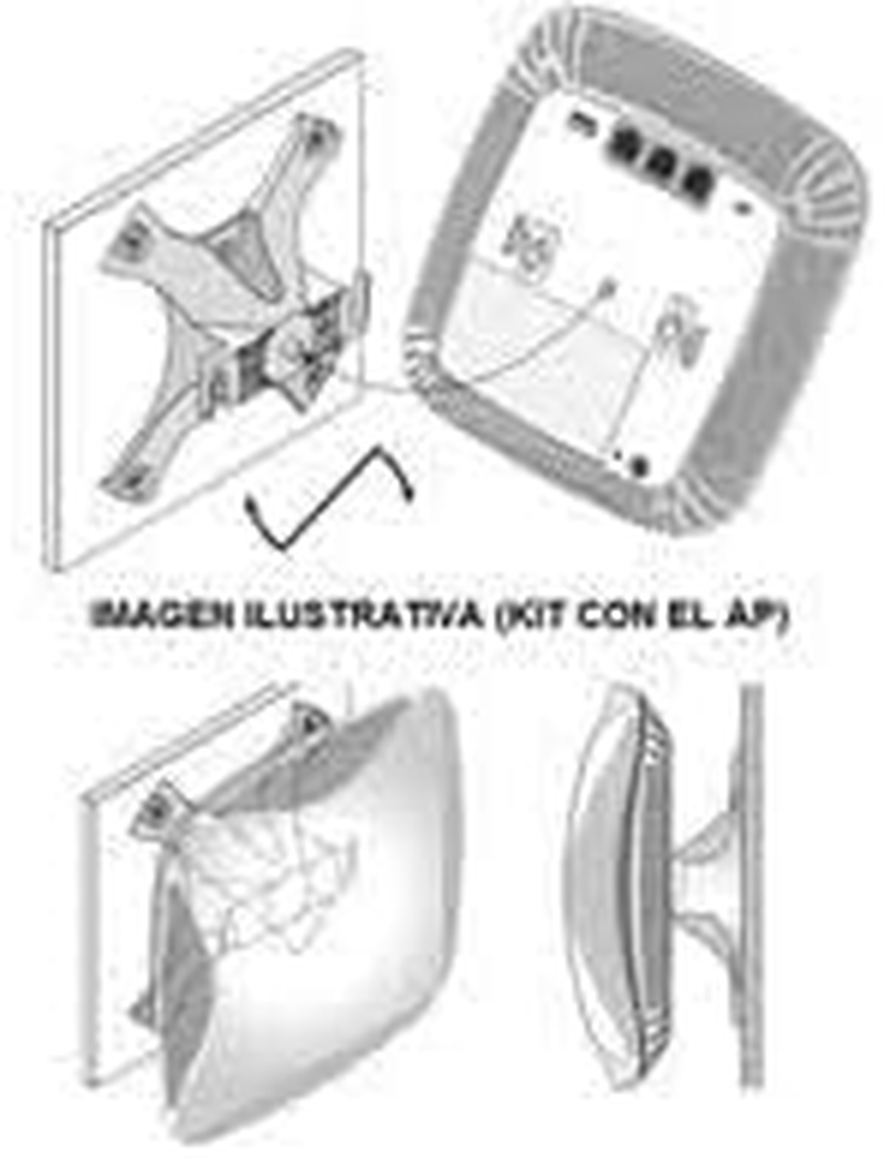 Directly Distributed Black Network Device Wall Ceiling Mount Compatible with Aruba JW046A, AP-220-MNT-W1 (Black) image number 6