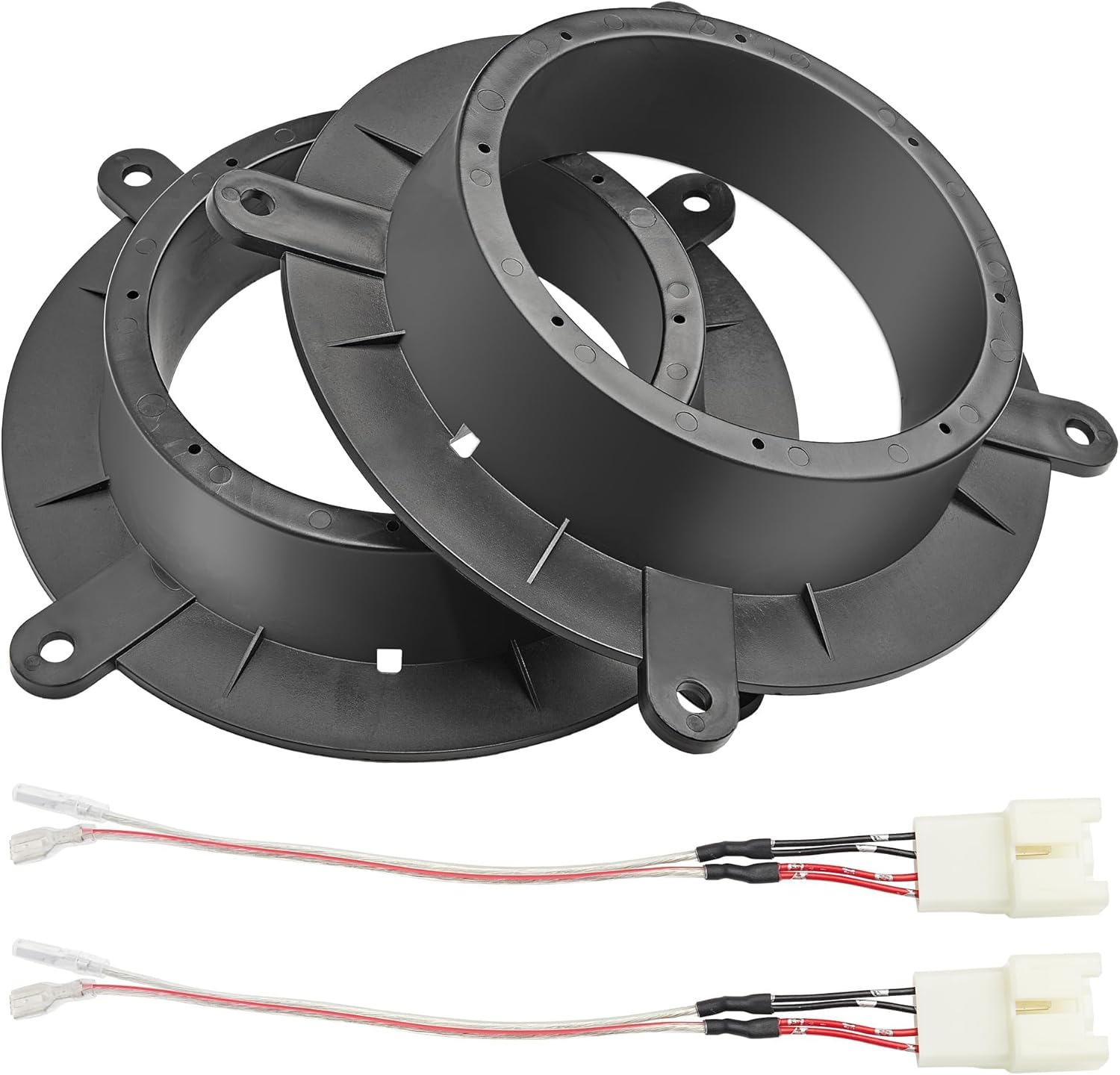 Nuith Replacement 82-7501 Speaker Spacer Adapter W/ 72-5602 Speaker Wiring Harness for Mazda 3 6 CX-5 CX-9 2013-2020 6-6.75 Inch Install Bose Front Door Speaker Subwoofer Adapter image number 6
