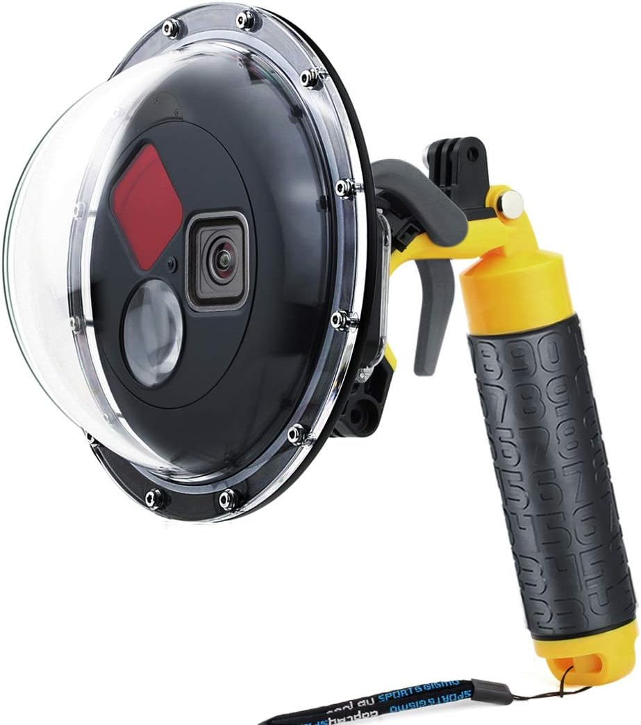 SOONSUN Dome Port for Gopro Hero 9 10 11 12 13 Black, Underwater Dome Lens with Waterproof Housing Case Built-In Switchable Red Filter, 10X Close-Up Macro Filter and Standard Mode image number 2