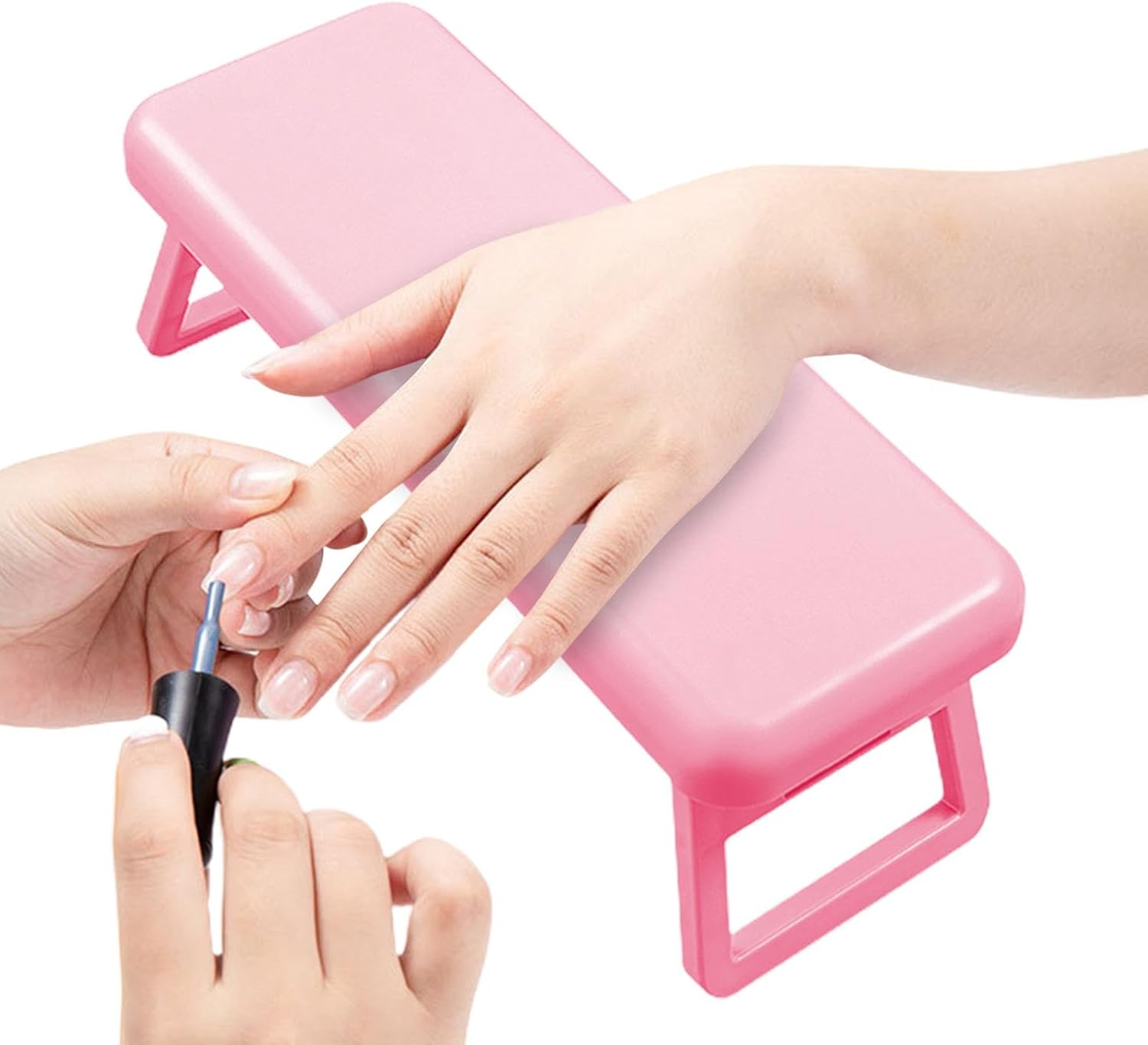 Nail Pillow Hand Rest | Stable Nail Arm Rest, Manicure Hand Pillow - Foldable Hand Holder for Nails Tech, Portable Nail Armrest, at Home, Professional Nail Salon, Out for Services