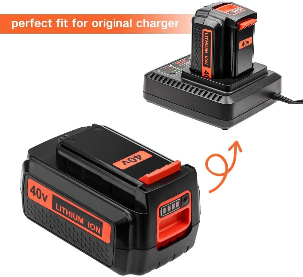 Geelink 40V MAX 2.0Ah Replacement Battery for Black and Decker LBX2040 LBX36 LBXR36 LBXR2036 40V Lithium Ion Battery image number 2