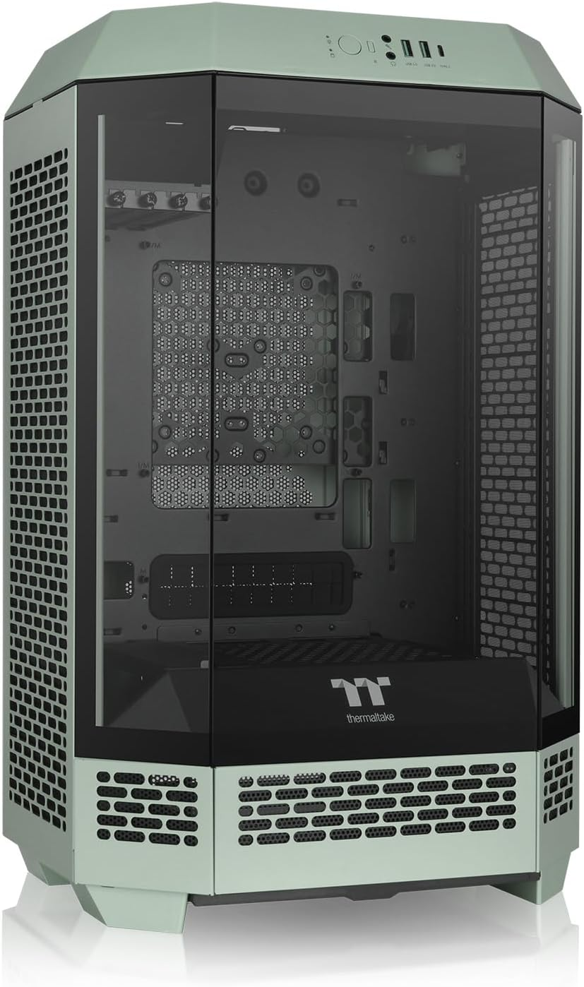 Thermaltake the Tower 300 Tempered Glass Micro Tower Case Matcha Green Edition, CA-1Y4-00SEWN-00 image number 2