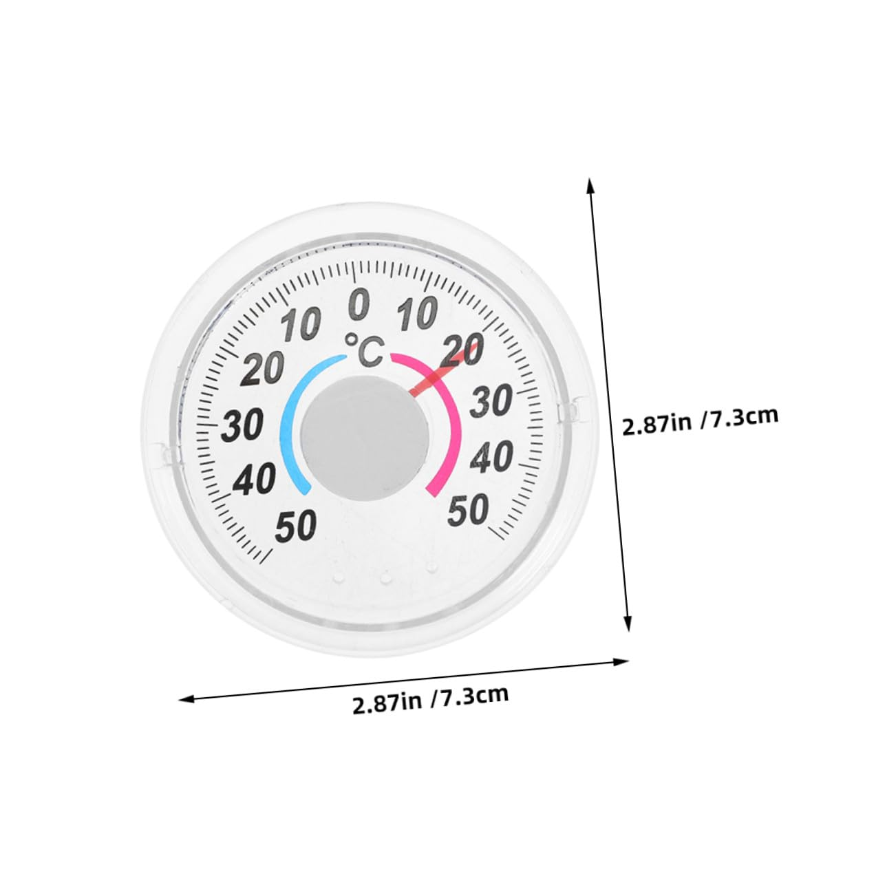 Indoor Window Thermometer Analog Gauge for Doors and Windows Plastic Construction with Accurate Temperature Reading Wall Mounted Temperature Measuring Tool for Indoor Use