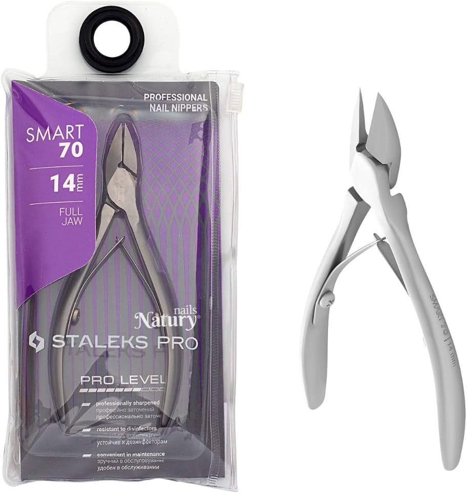 STALEKS PRO for Natury Nails Professional Nail Clippers 14 Mm Manicure Pedicure Stainless Steel Smart 70-14 image number 3