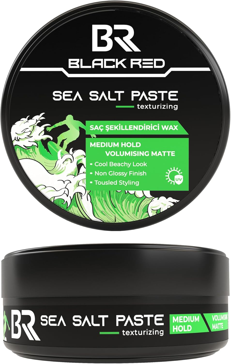 Black Red Sea Salt Paste | Medium Hold with Beachy Texture, Matte Finish, and Natural Volume (120Ml) image number 5