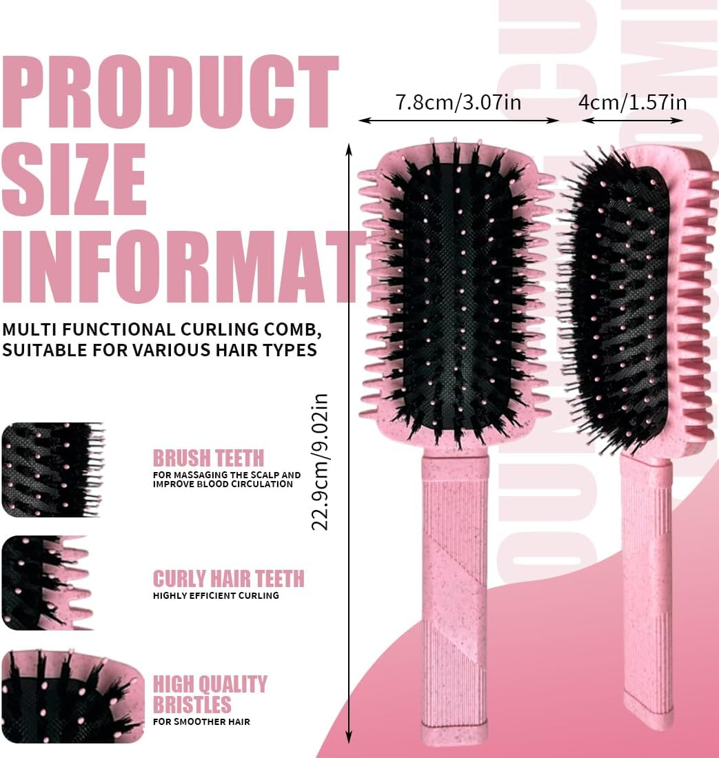 JAWUZ Curl Defining Brush, 2025 Improved Curly Hair Brush, Hair Brush Curls, Versatile Curling Brush, Curl Brush for Women, Curly Hair, Hair Care (Pink) image number 5