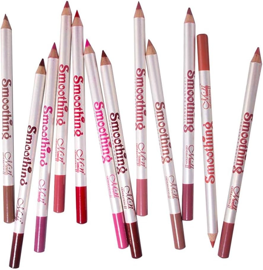 12 Pieces Lip Liner Pencil Waterproof Smooth Matte and Longlasting Lipliner Pen image number 4
