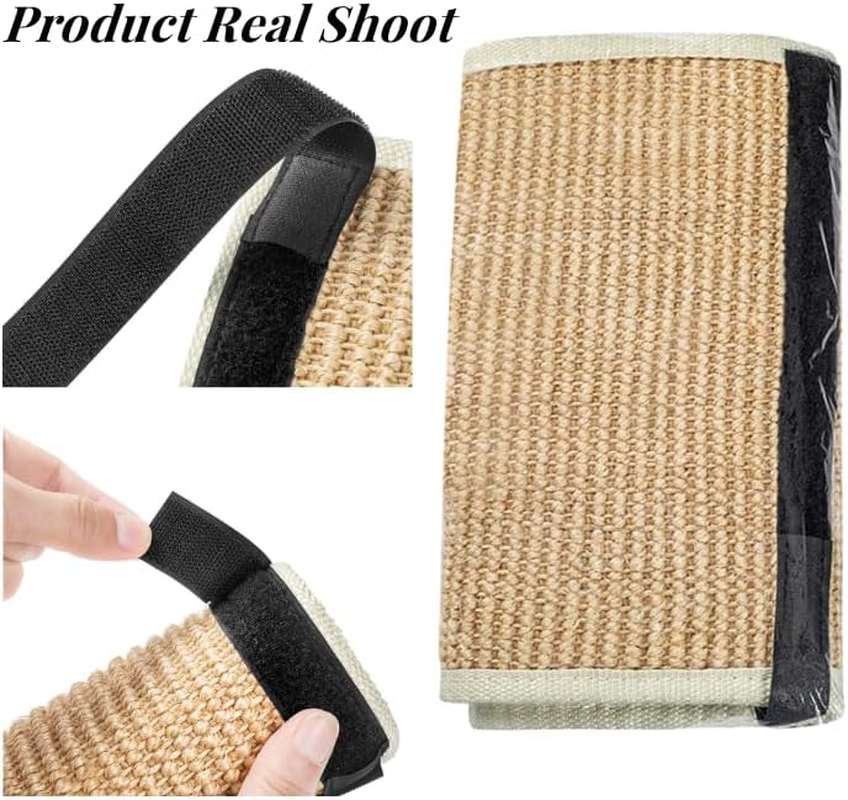 Natural Sisal Scratching Board for Cats Claw Care Scratching Mat with Velcro Fastening