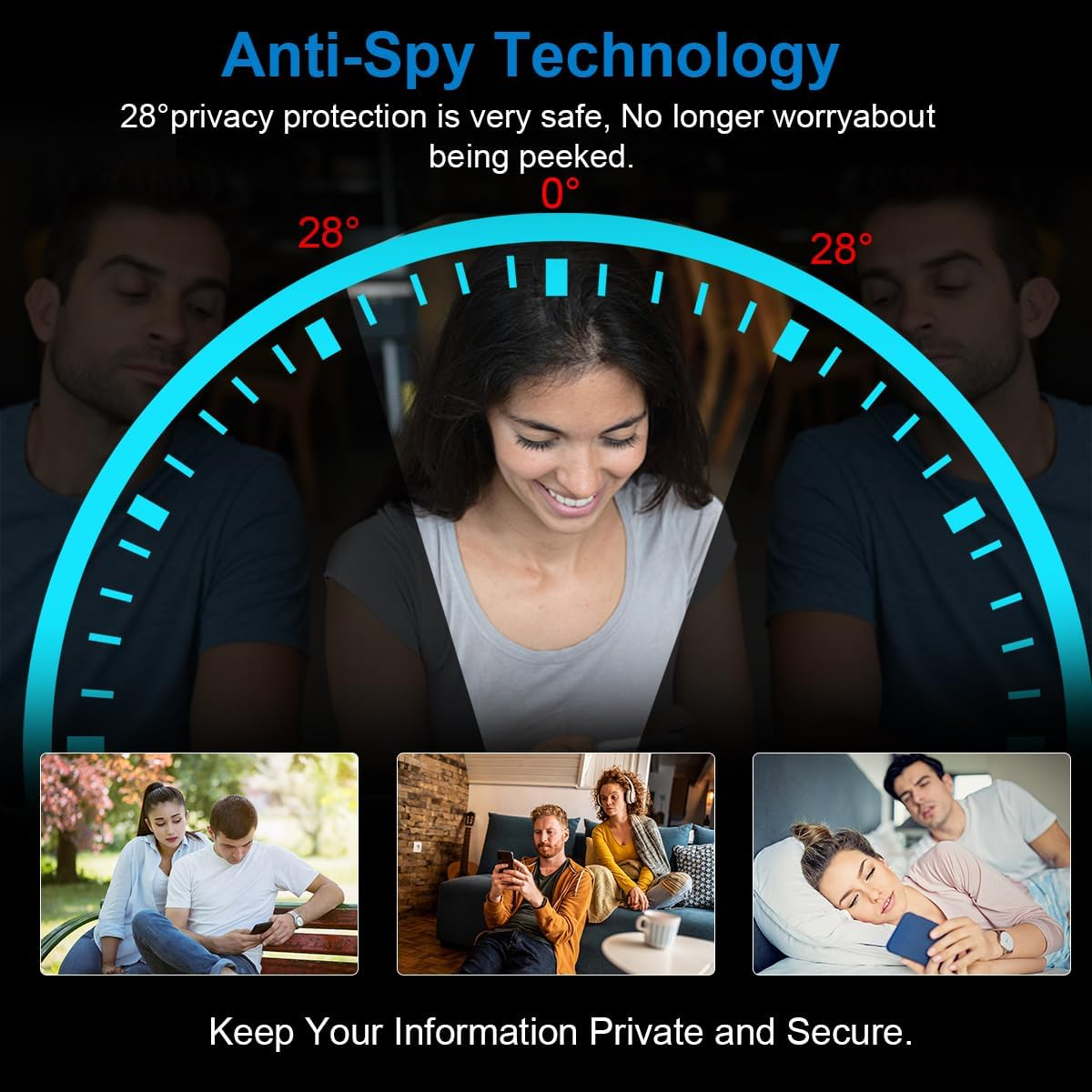 Vanrain Privacy Screen Protector for Xiaomi Mi 15 Ultra, Pack of 2 + 2 Hydrogel Privacy Screen Protector and Camera Protection, TPU Soft Film anti Spy Privacy Screen for Xiaomi 15 Ultra image number 1