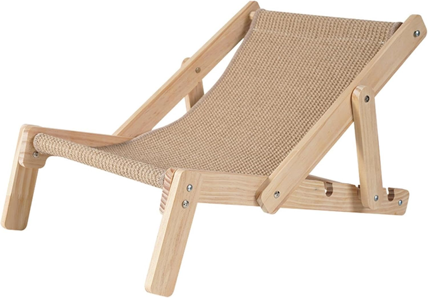 Cat Sisal Chair, Adjustable Elevated Cat Chair Bed, Durable Foldable Indoor Kitty Scratching, Cat Hammock Bed, Kitten Lounge Furniture for Peaceful Nap and Interactive Play image number 5