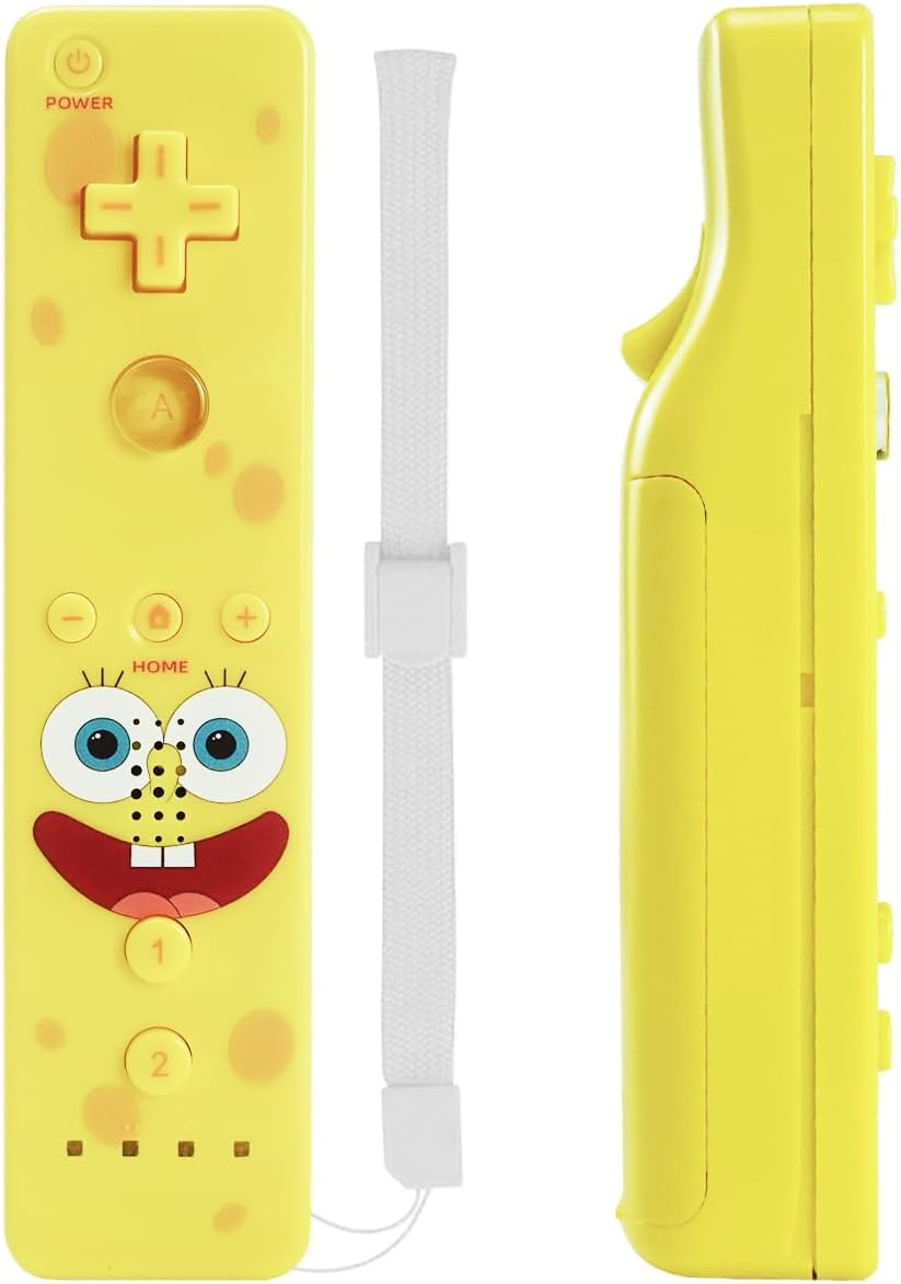 QUMOX Wii Remote Controller and Nunchuck Yellow Compatible for Wii/Wii U Console (Motion plus Not Included) image number 4