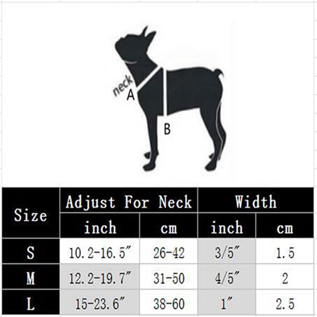 Waterproof Dog Collar with Buckle, Cute Soft Bioothan Silicone Plastic PVC Rubber Washable Quick Release Durable Collars for Small Medium Large Breeds