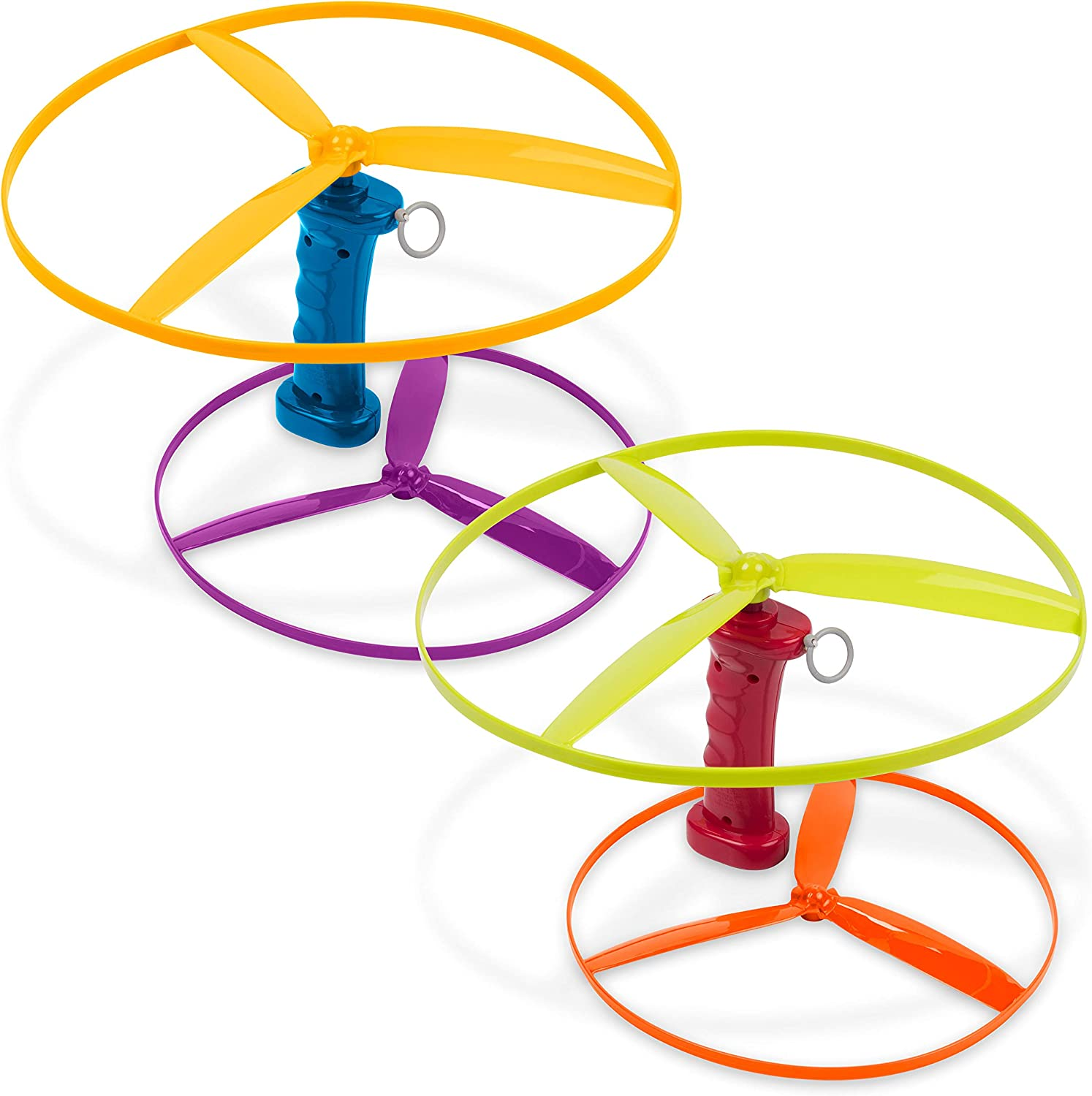 Battat &ndash; Flying Disc Toy &ndash; 2 Launchers & 4 Discs &ndash; Helicopter Playset &ndash; Outdoor Toys for Summer &ndash; 3+ Years&ndash; Skyrocopter image number 3