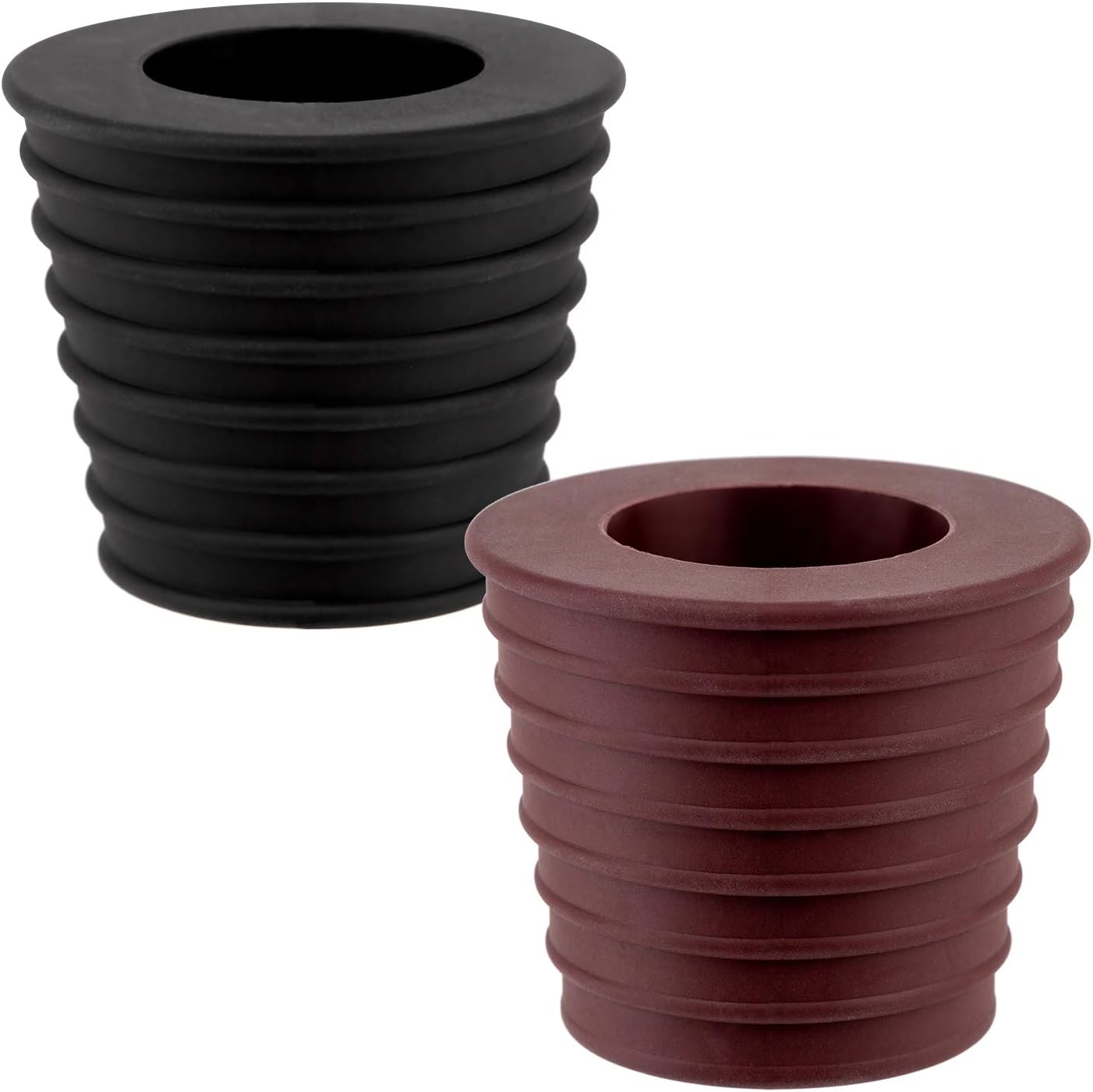 AIEX 1.9 to 2.7 Inch 2Pcs Umbrella Cone Wedge Plug for Patio Table Hole Opening Umbrella Pole Diameter 1.5 Inch/ 38Mm(Dark Brown and Black) image number 3