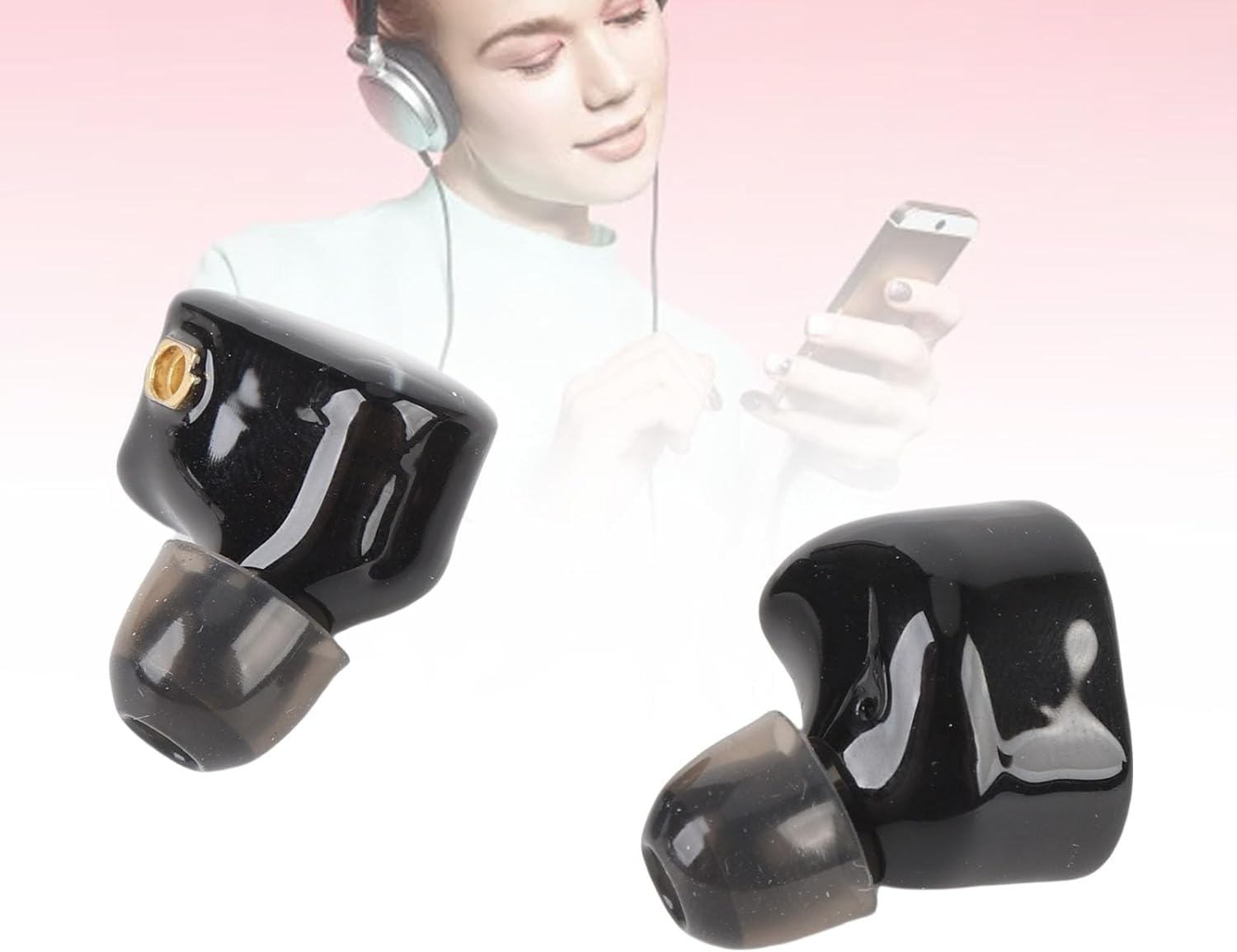 In Ear Monitor, IEM Earphones, Hifi Stereo Wired Ear Buds with Detachable OFC Cable, Noise Cancelling Headphones for Stage Studio image number 5